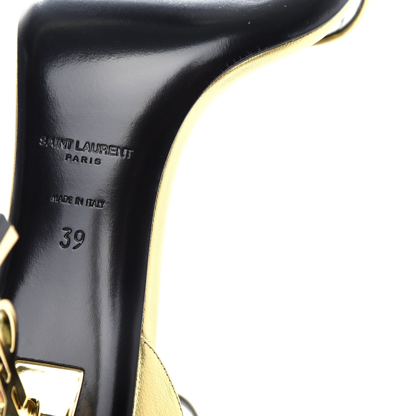 Calfskin Opyum Sandals 39 Oro