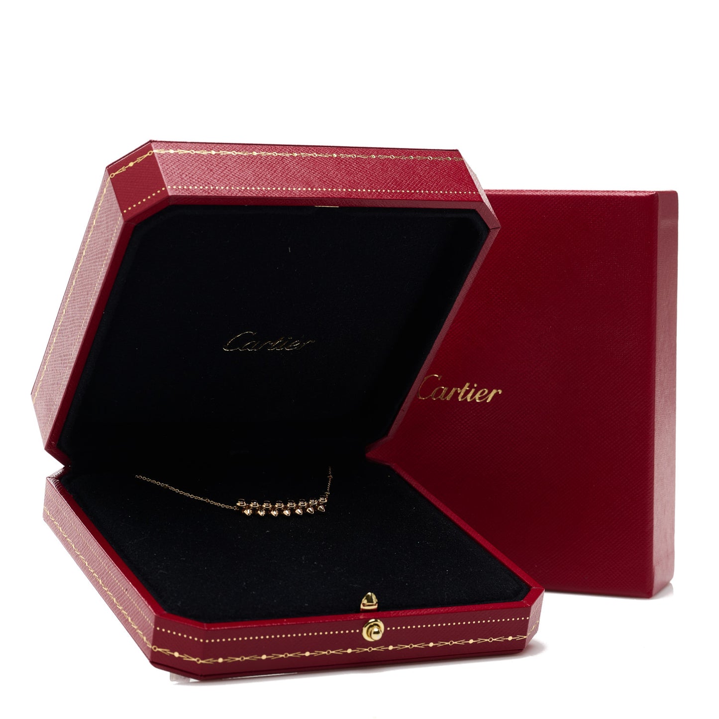 18K Pink Gold Garnet Clash de Cartier Necklace