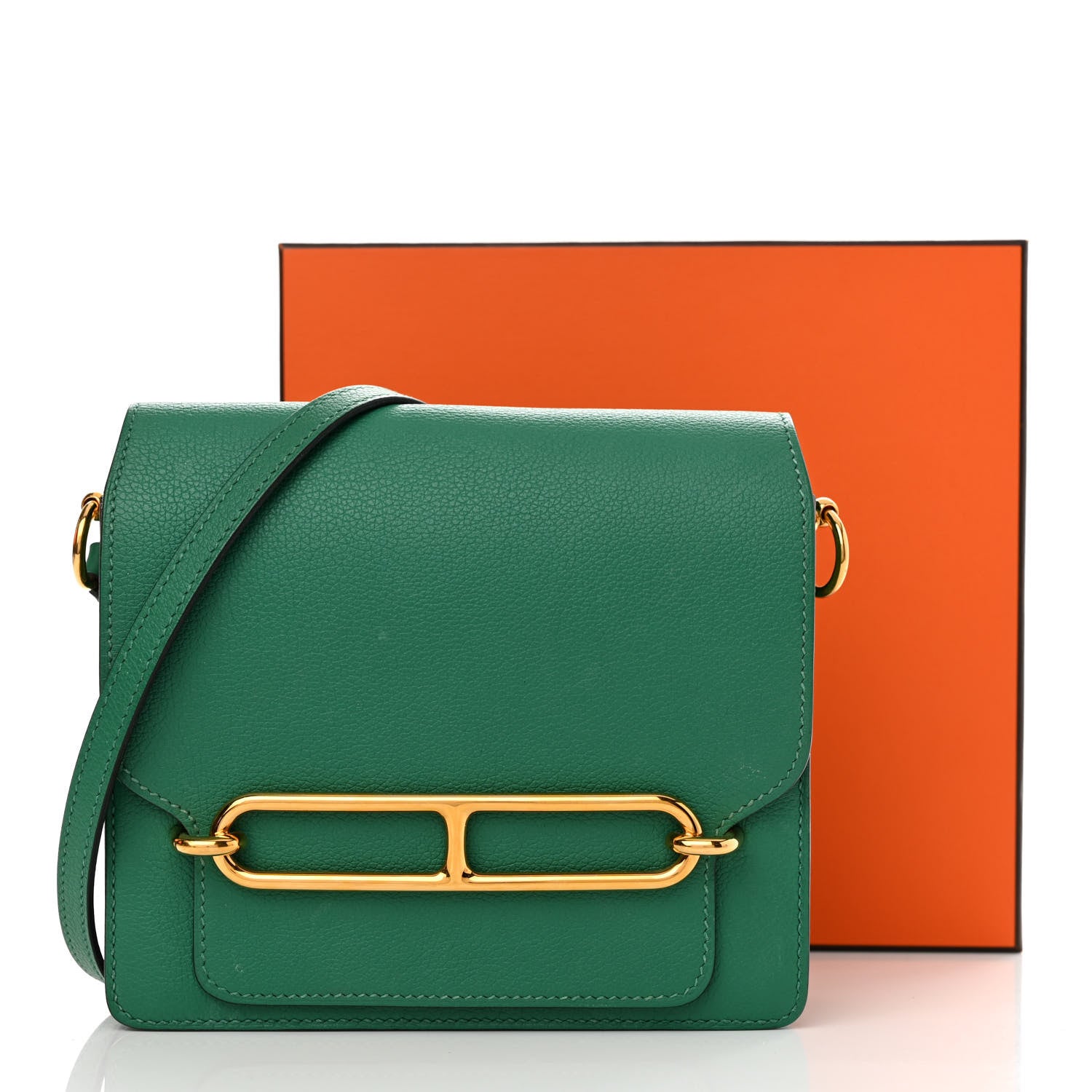 Hermes Evercolor Mini Sac Roulis Vert Vertigo 16 of 16