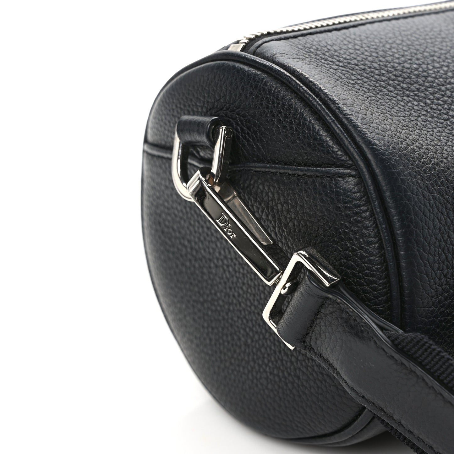 CHRISTIAN DIOR HOMME Grained Calfskin Mens Roller Pouch Black