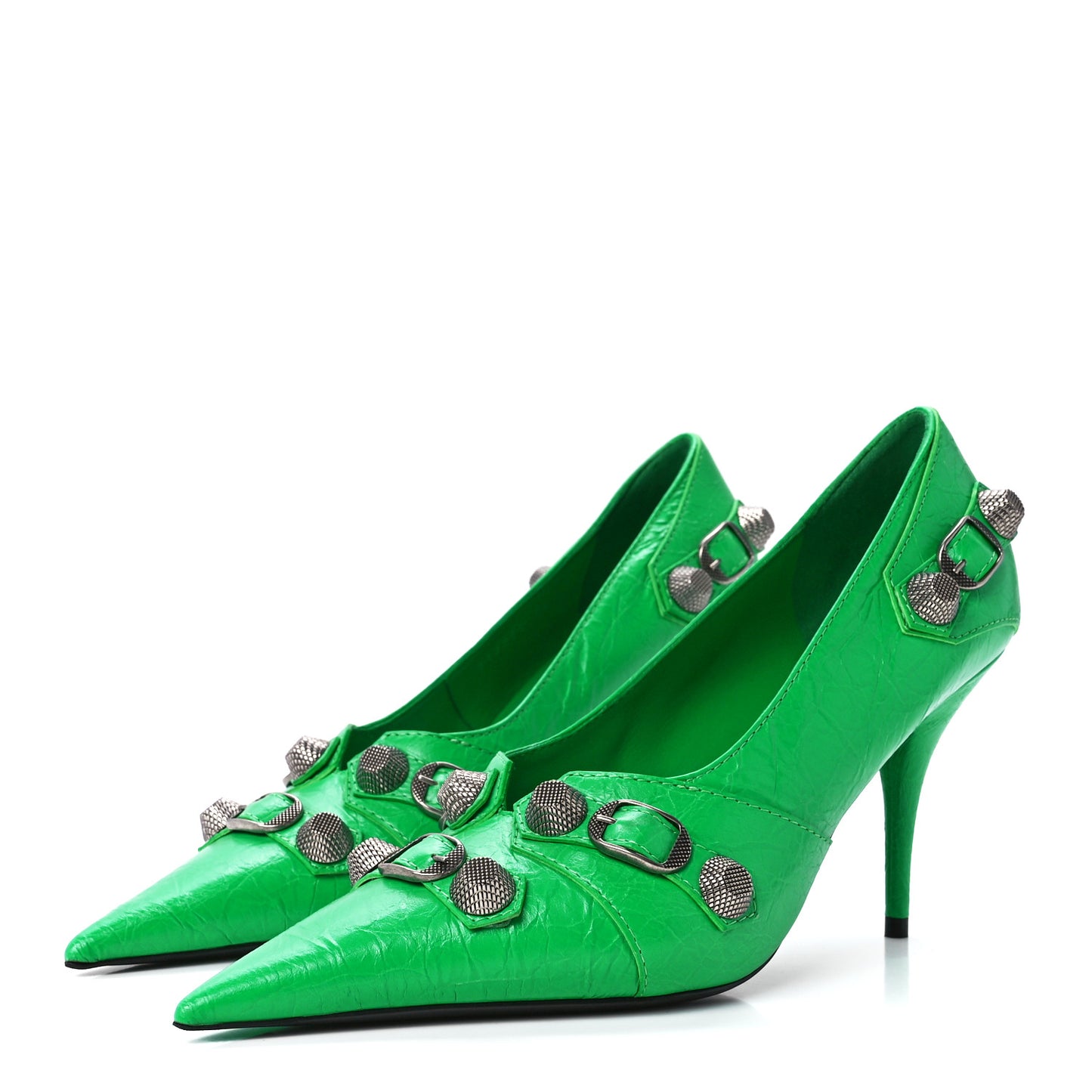 Agneau Arena Cagole 90mm Pumps 40 Vivid Green