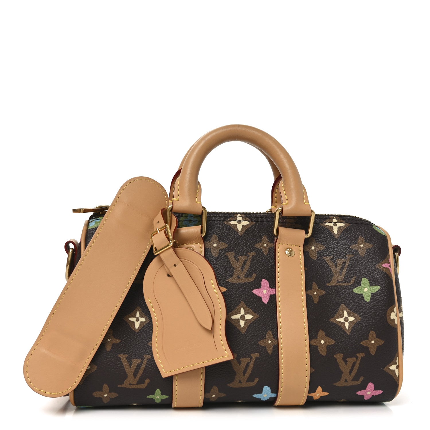 Louis Vuitton Monogram Craggy Keepall Bandouliere 25 Chocolate