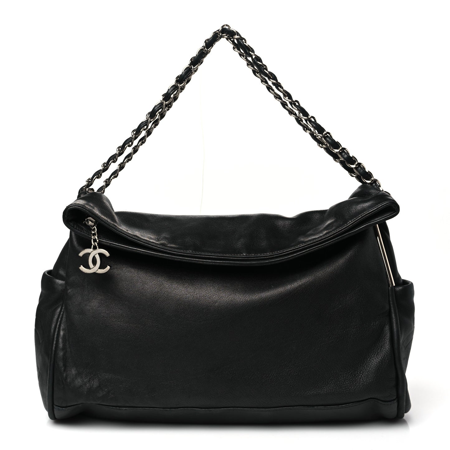 Lambskin Large Ultimate Soft Tote Black
