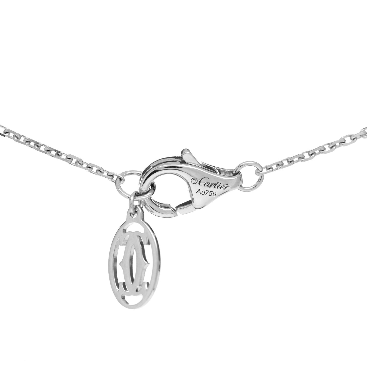 18K White Gold Diamond XS D'Amour Pendant Necklace