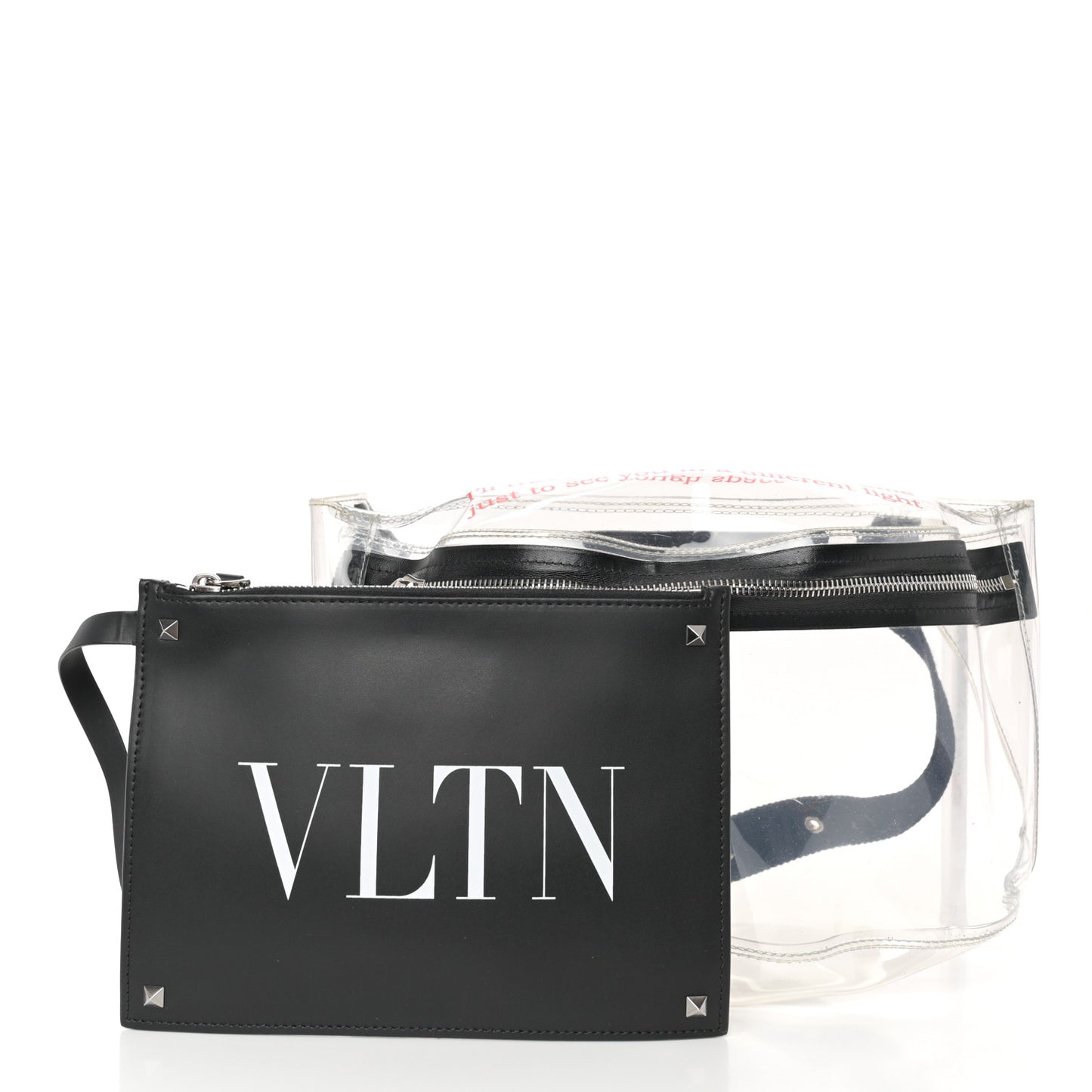 PVC VLTN Belt Bag Black
