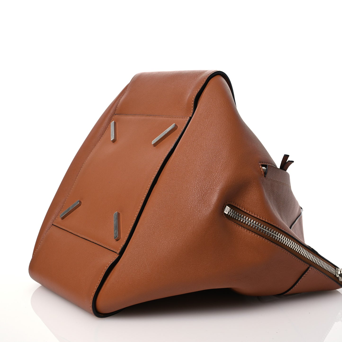 Calfskin Medium Hammock Shoulder Bag Tan