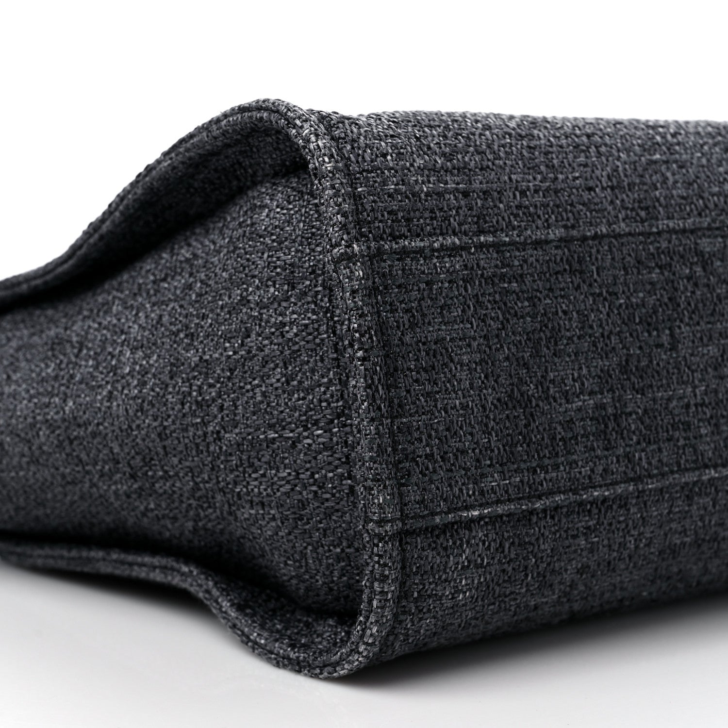 Chanel Lurex Boucle Small Deauville Tote Black 9 of 10