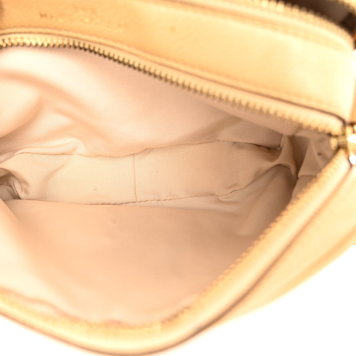 Pearlized Supple Natural Grain Calfskin The Softshot 21 Bag Gold