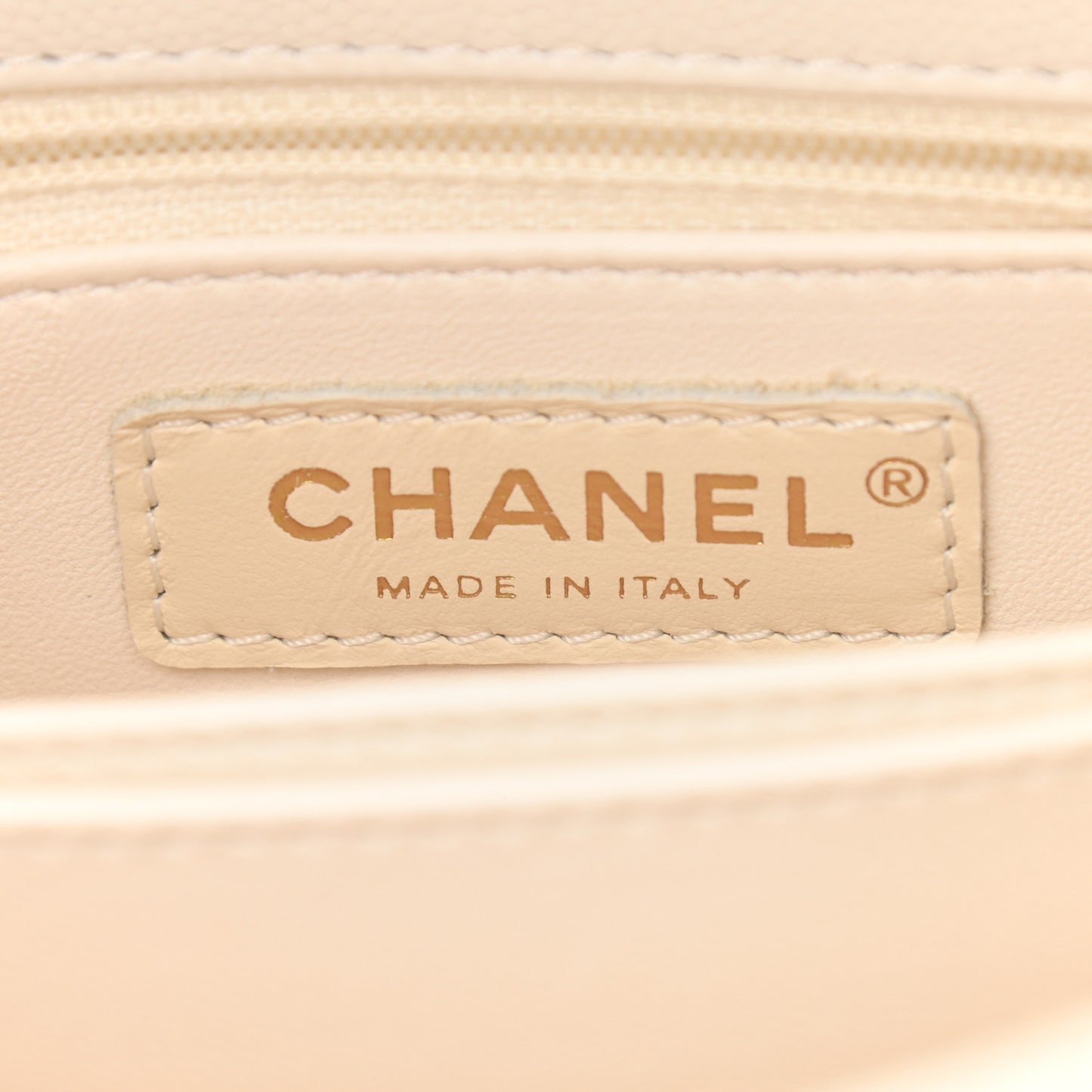 Caviar Quilted Mini Coco Handle Flap White