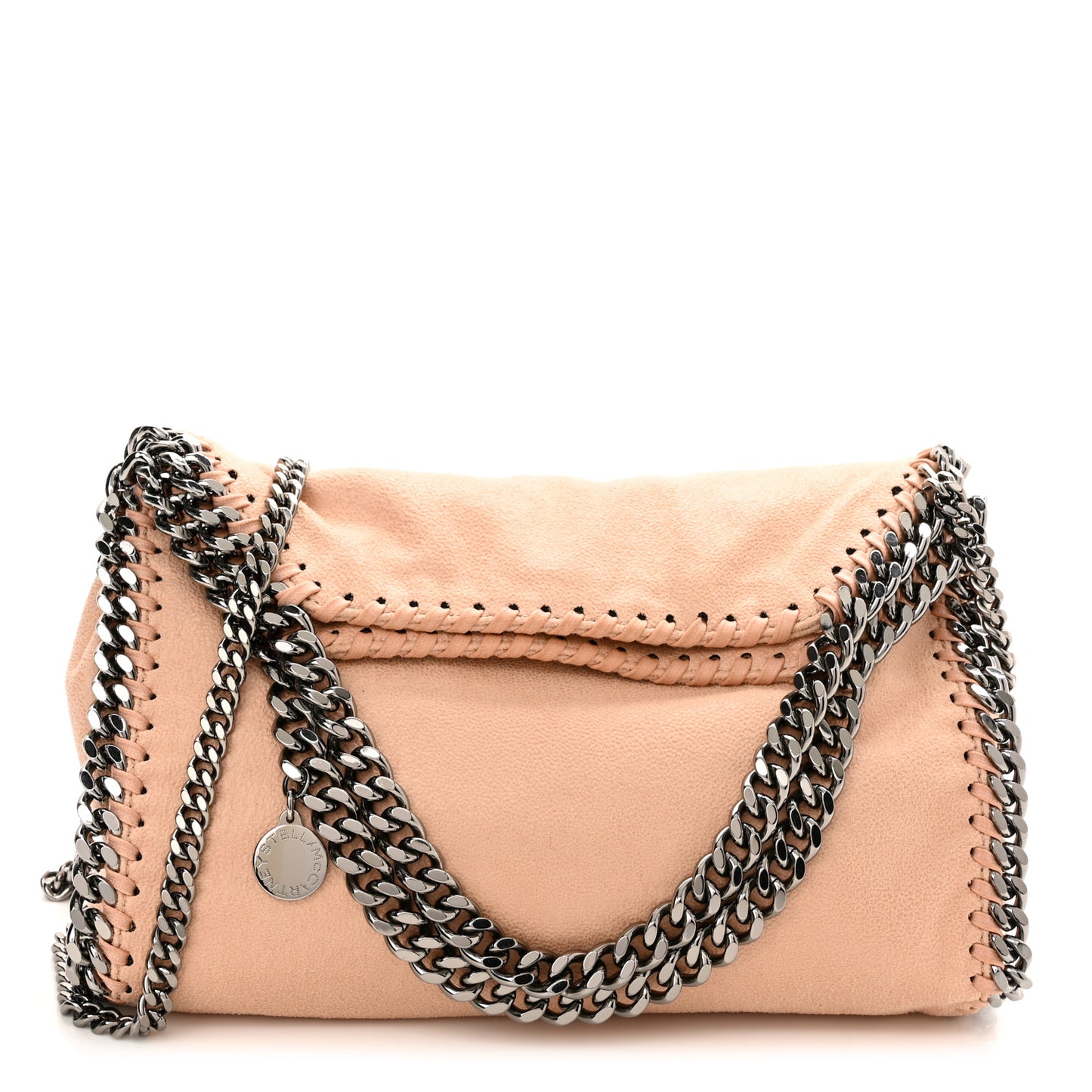 Shaggy Deer Mini Falabella Fold Over Tote Beige