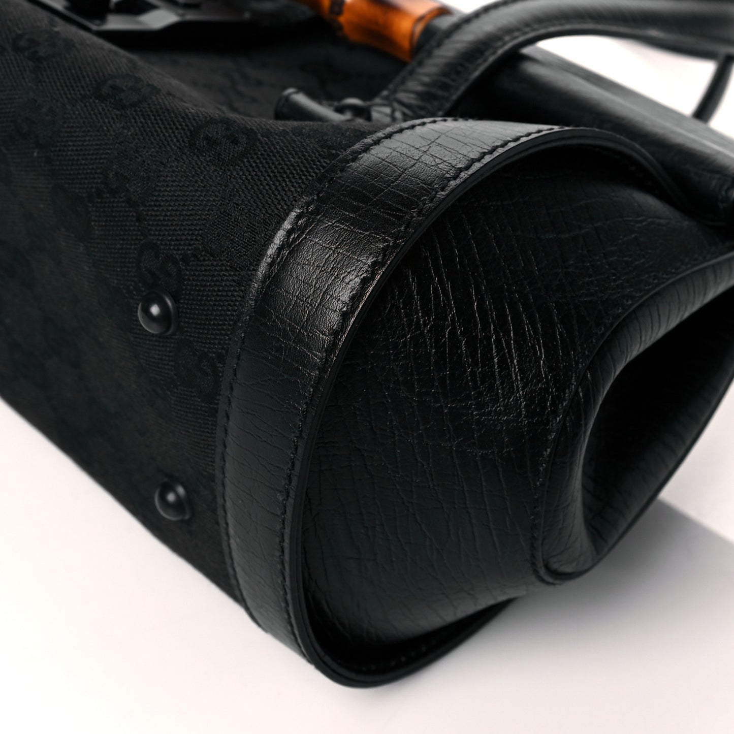 Monogram Bamboo Bullet Bag Black
