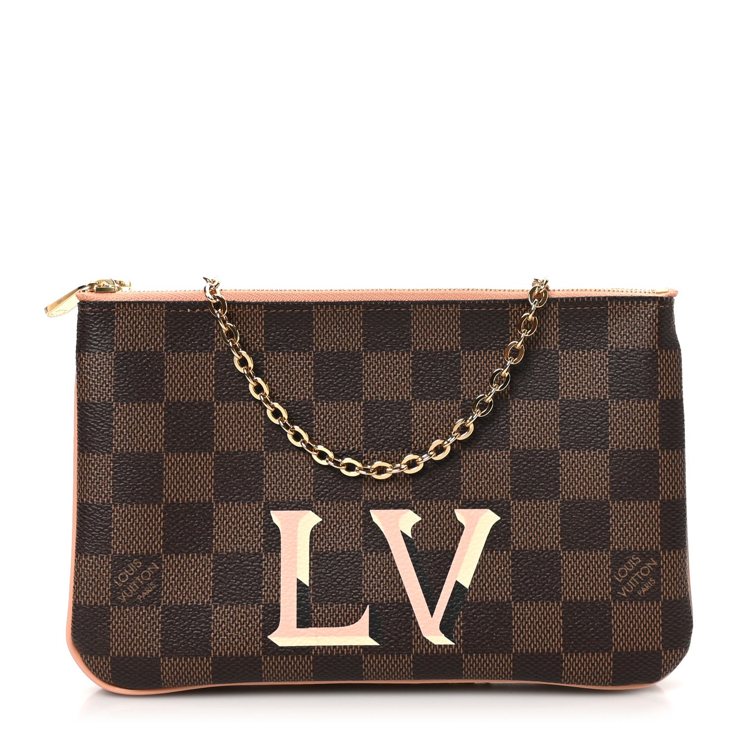 Louis Vuitton Damier Ebene Double Zip Pochette 1623861 – FASHIONPHILE
