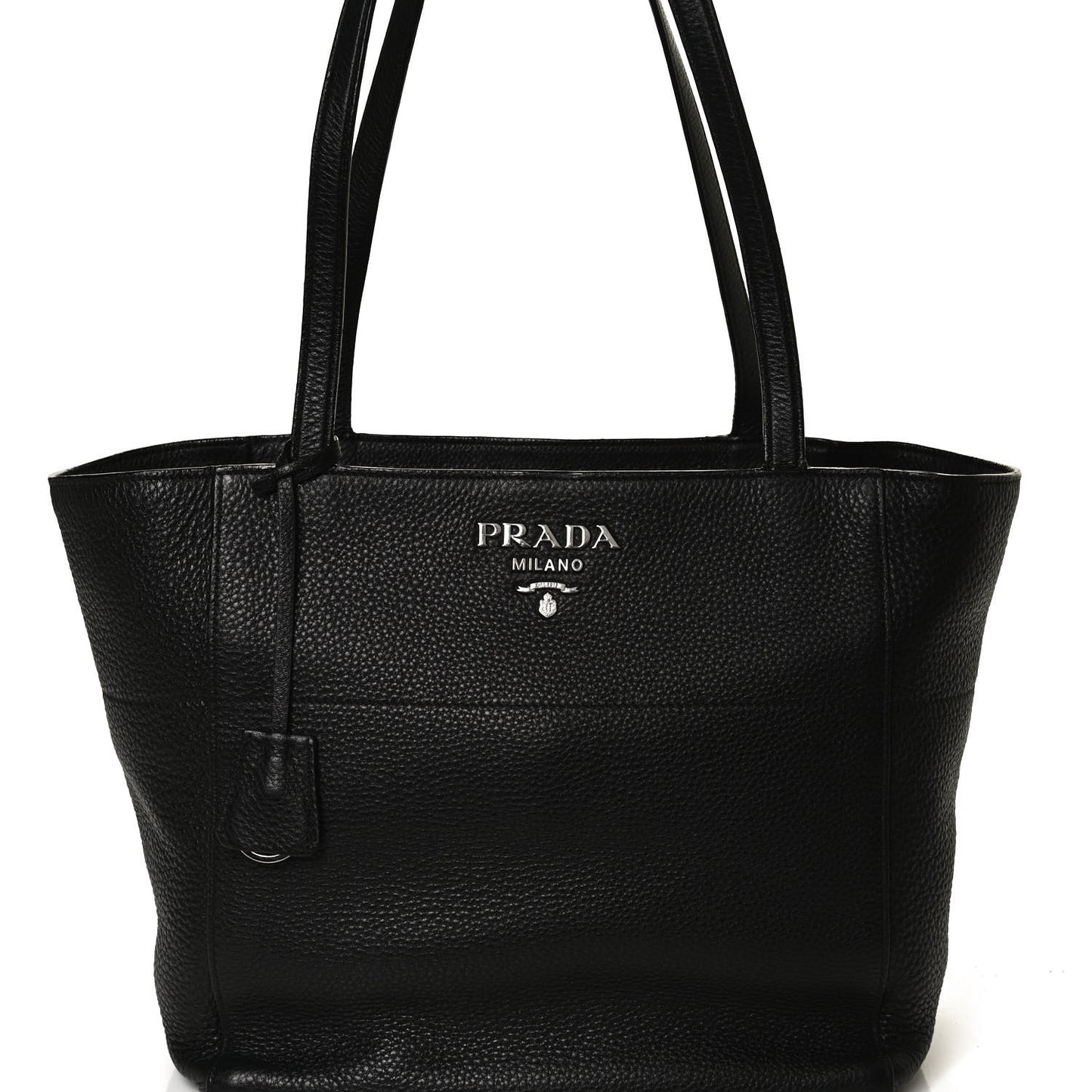 Vitello Phenix Shopping Tote Black
