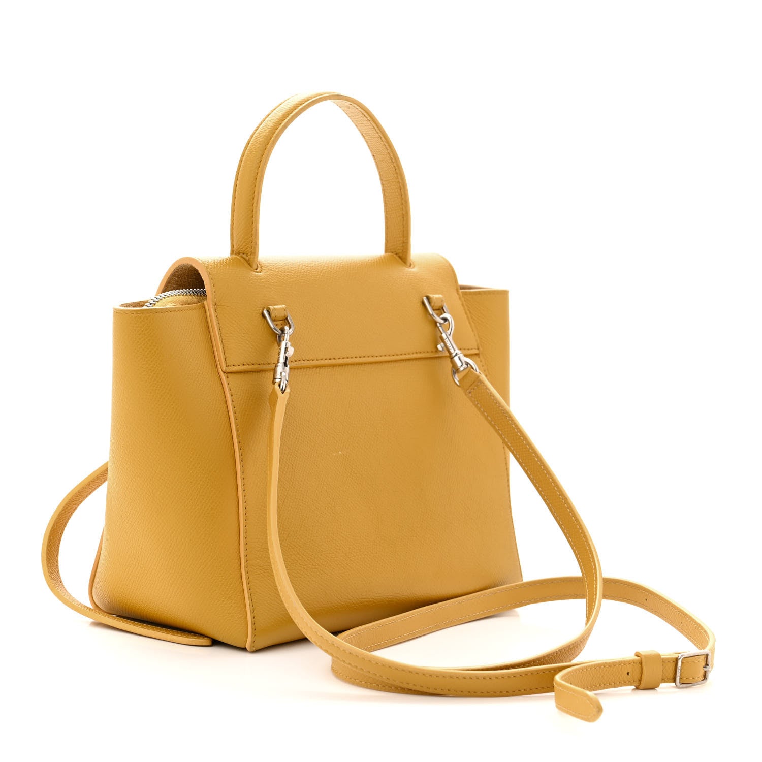 Celine Grained Calfskin Nano Belt Bag Sunflower 3 of 12