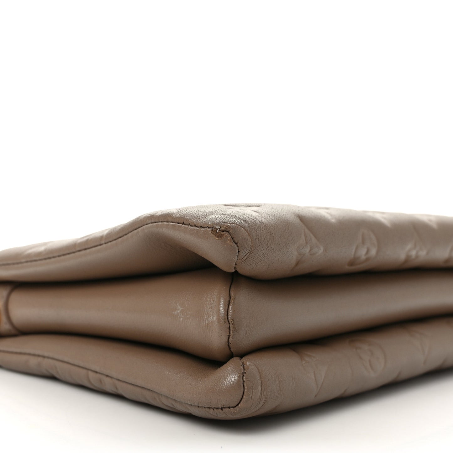 Lambskin Embossed Monogram Coussin PM Taupe