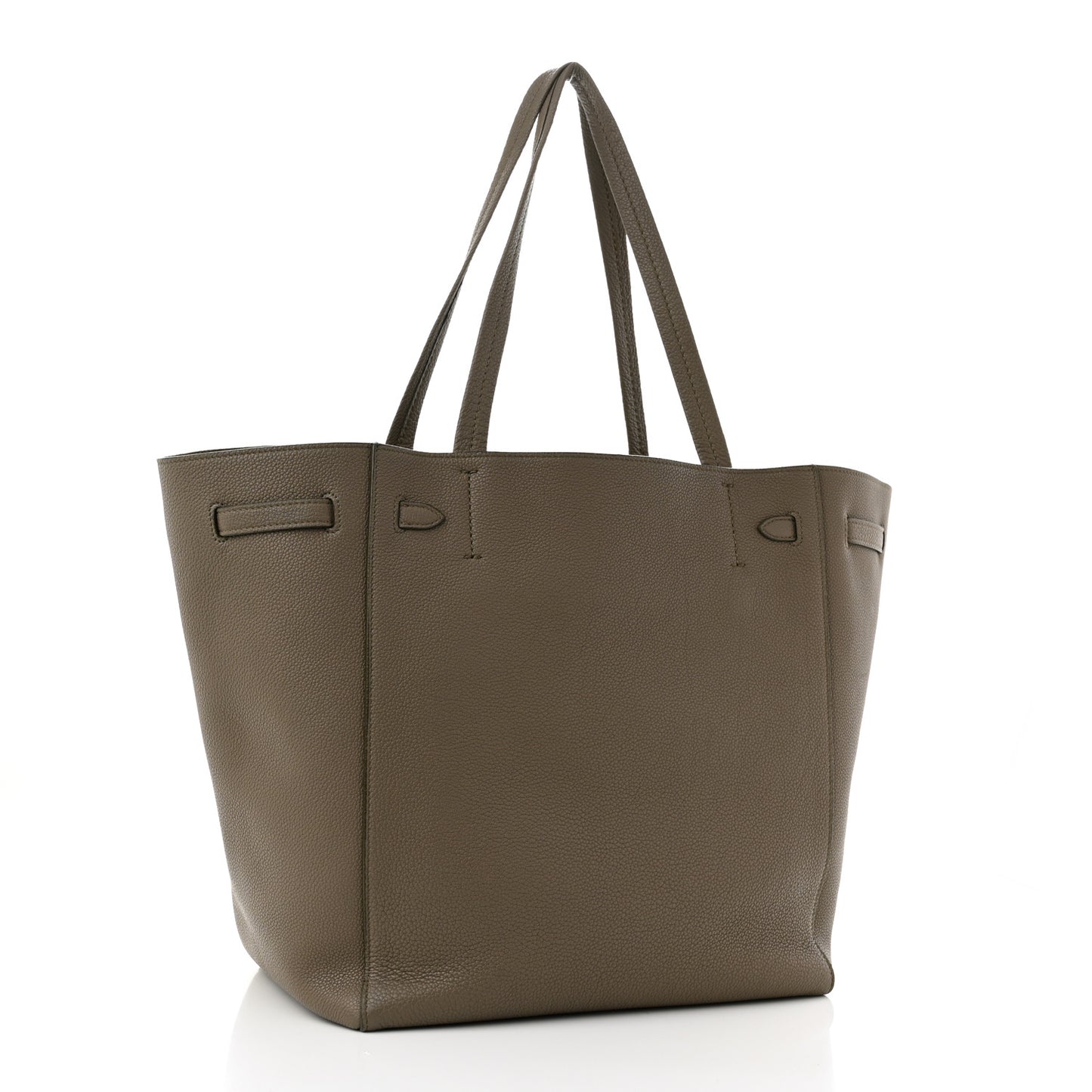 Soft Grained Calfskin Small Belt Cabas Phantom Taupe