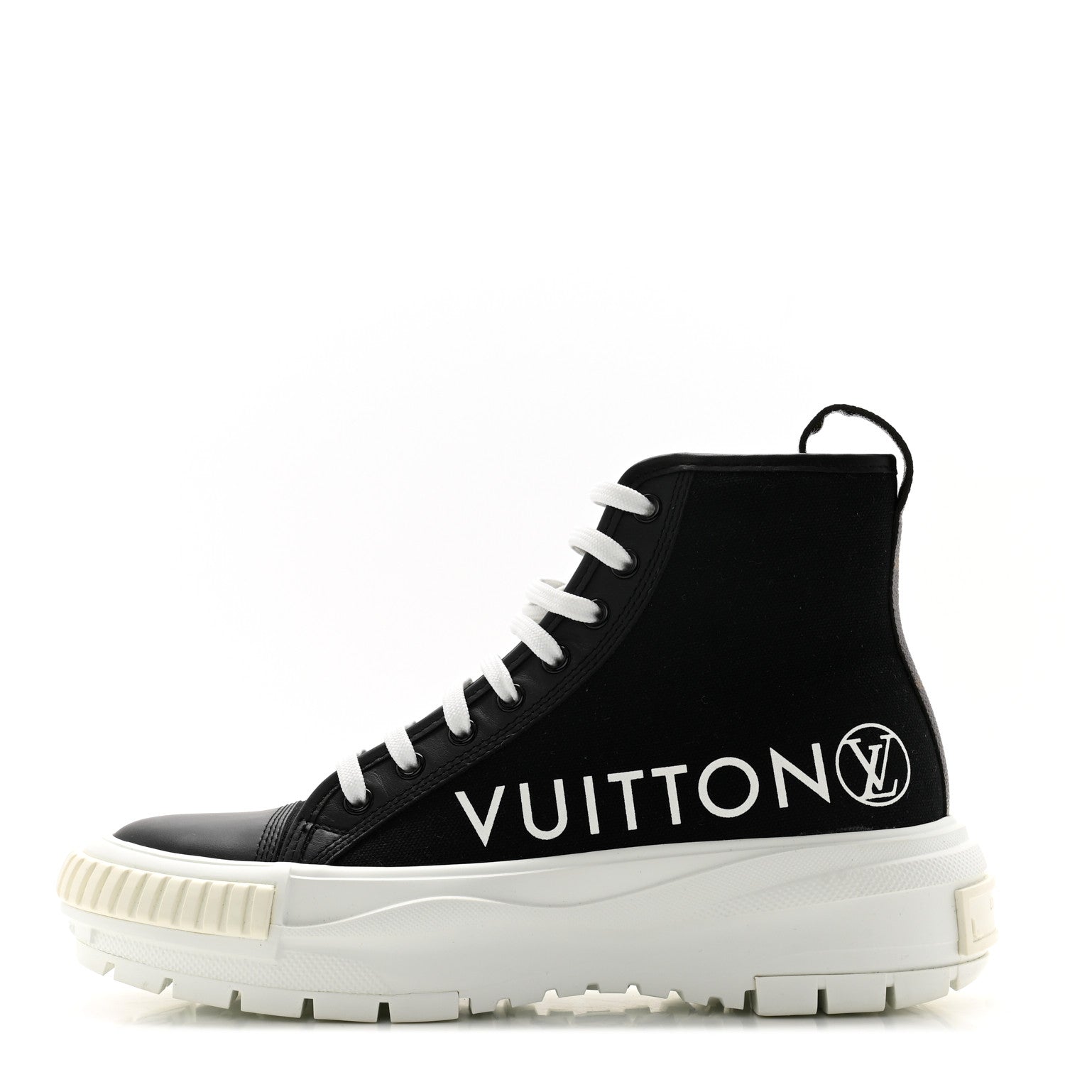Louis Vuitton Canvas LV Squad Sneaker Boots 38.5 Black 1 of 9