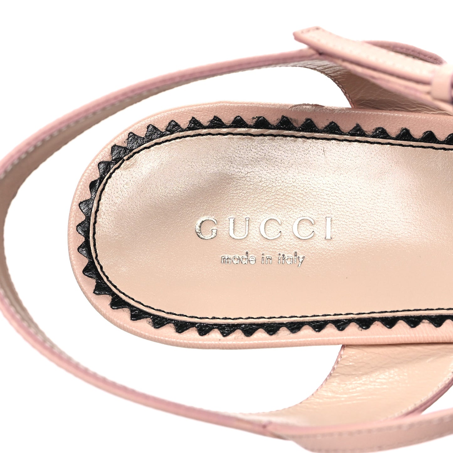 Malaga Kid Interlocking G Studs 155mm Platform Sandals 41 Perfect Pink