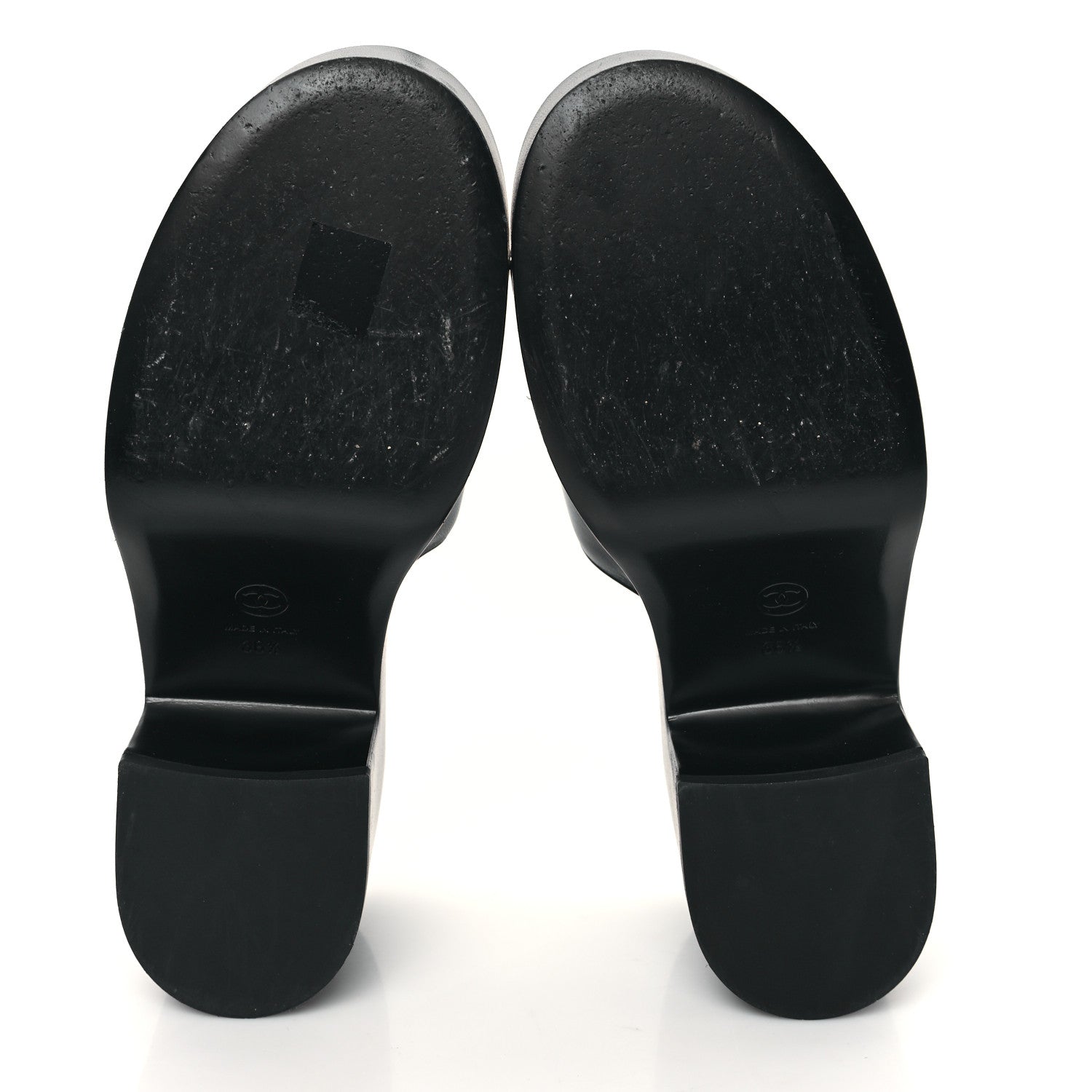 Chanel Lambskin Camellia Platform Mules 38.5 Black 5 of 8