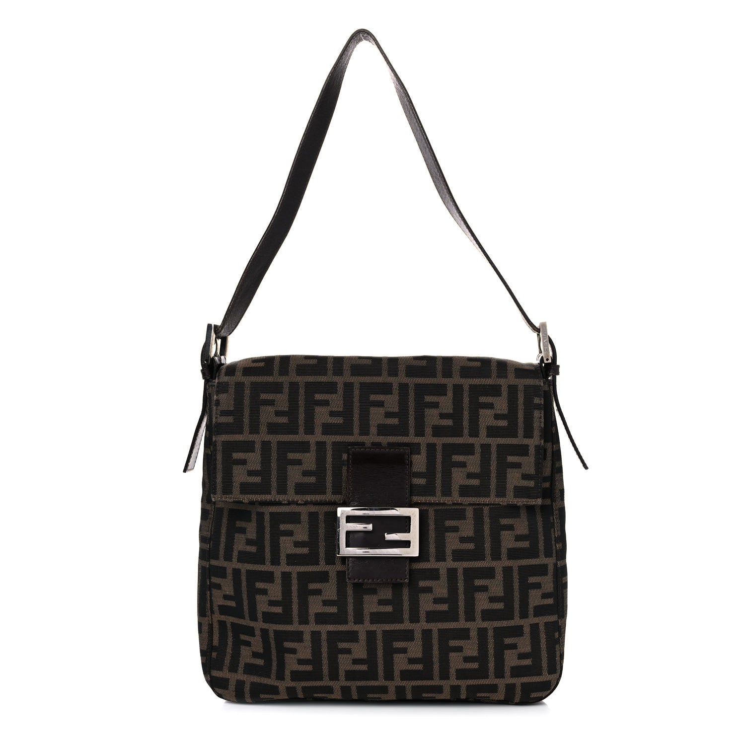 Fendi Zucca Shoulder Bag Tobacco 1 of 17