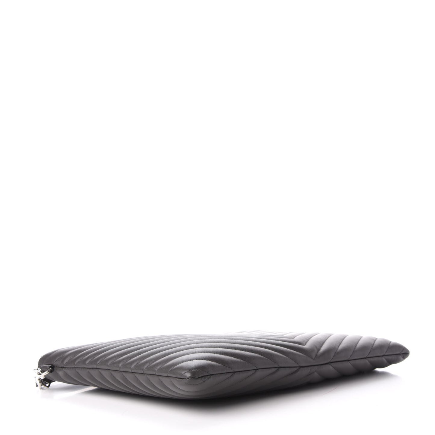 Calfskin Matelasse Chevron Cassandre Monogram Document Holder Earth