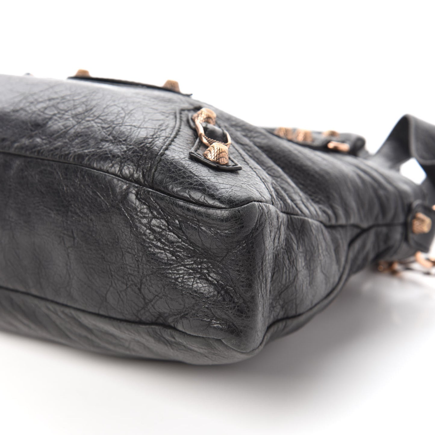 Agneau Giant 12 Rose Gold Hardware Town Black