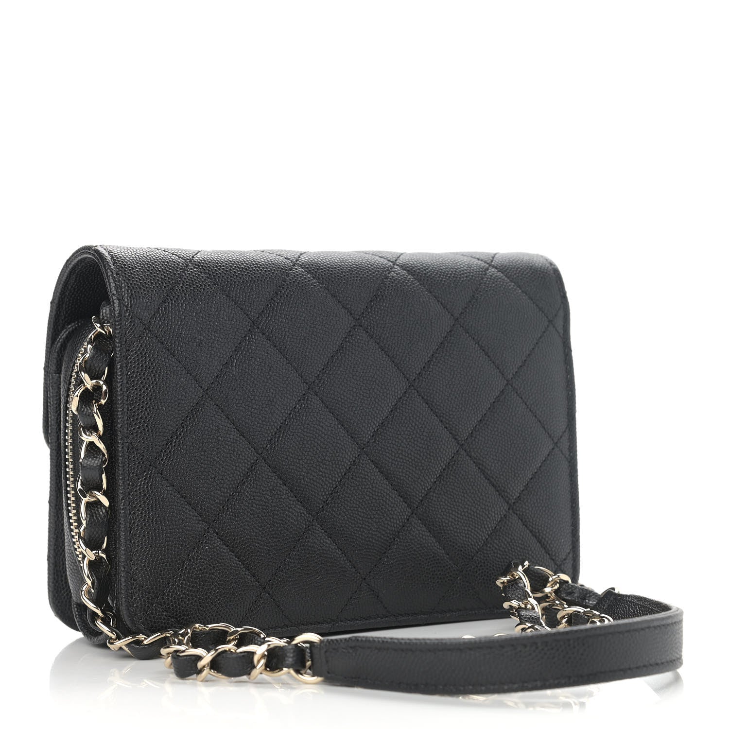 Chanel Caviar Quilted Like A Wallet Flap Black 3 of 11