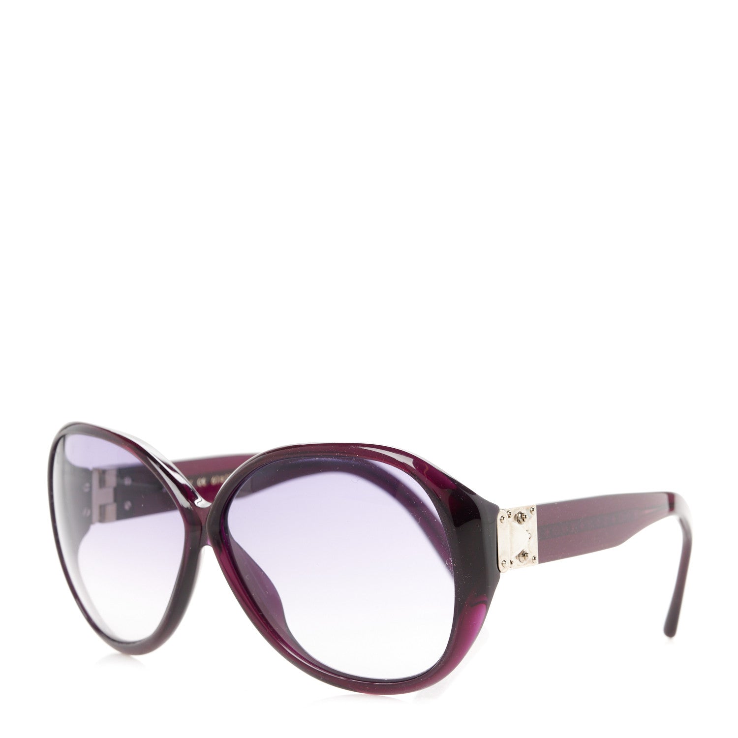 Louis Vuitton Acetate Oversized Sunglasses Z0270W Purple Glitter 1 of 9