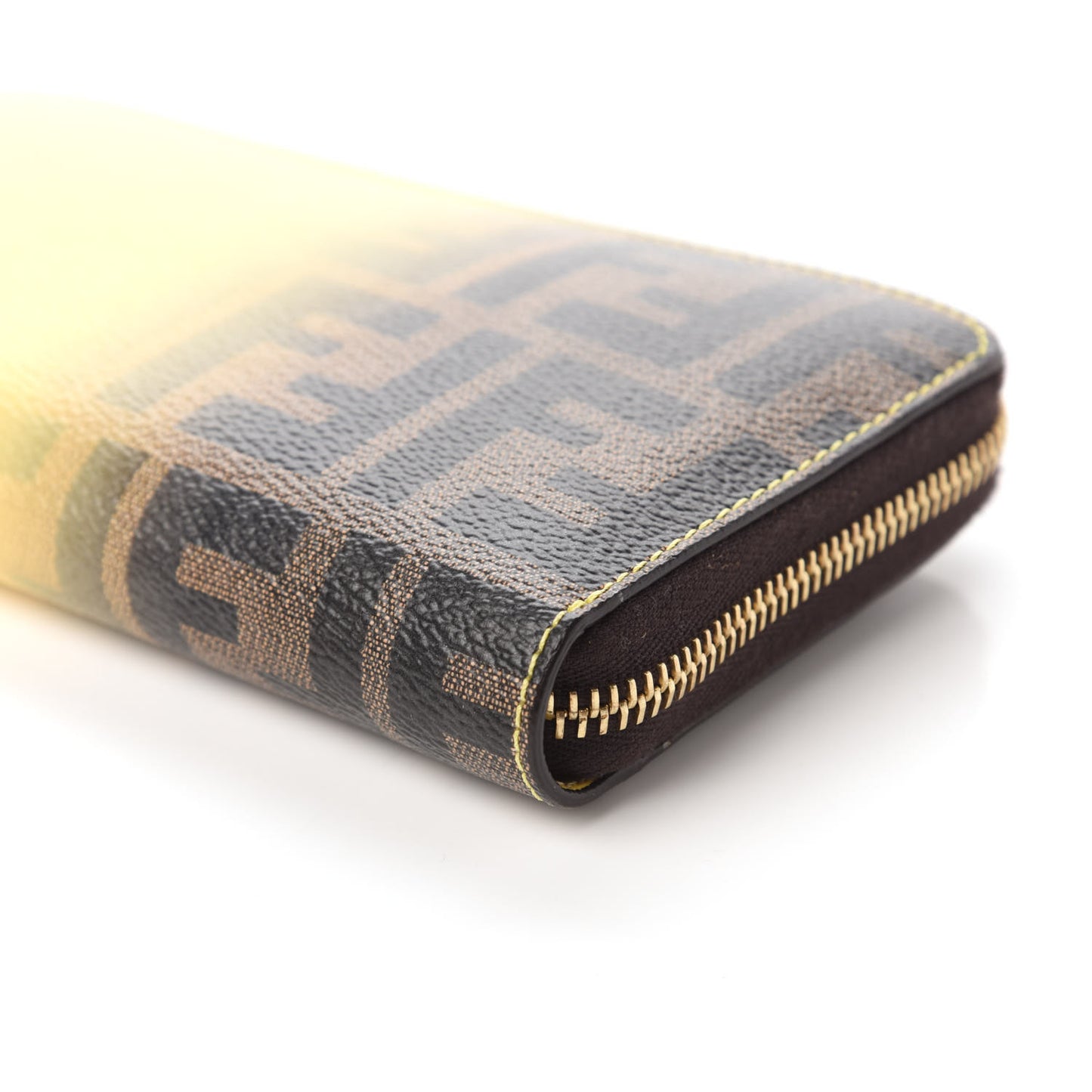 Zucca Spalmati Ombre Zip Around Wallet Tobacco Cedro
