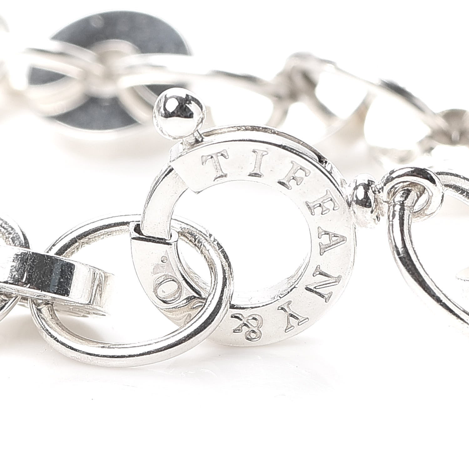 Tiffany Sterling Silver 1837 Circle Bracelet 4 of 6