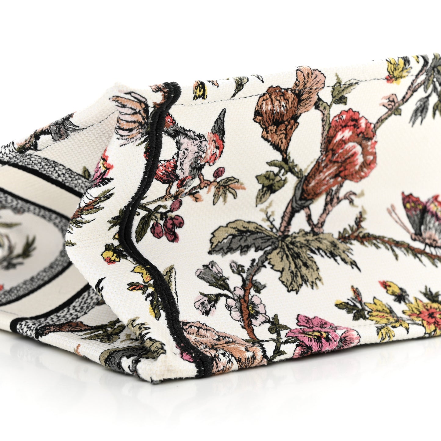 Canvas Jardin Botanique Embroidered Medium Book Tote Multicolor
