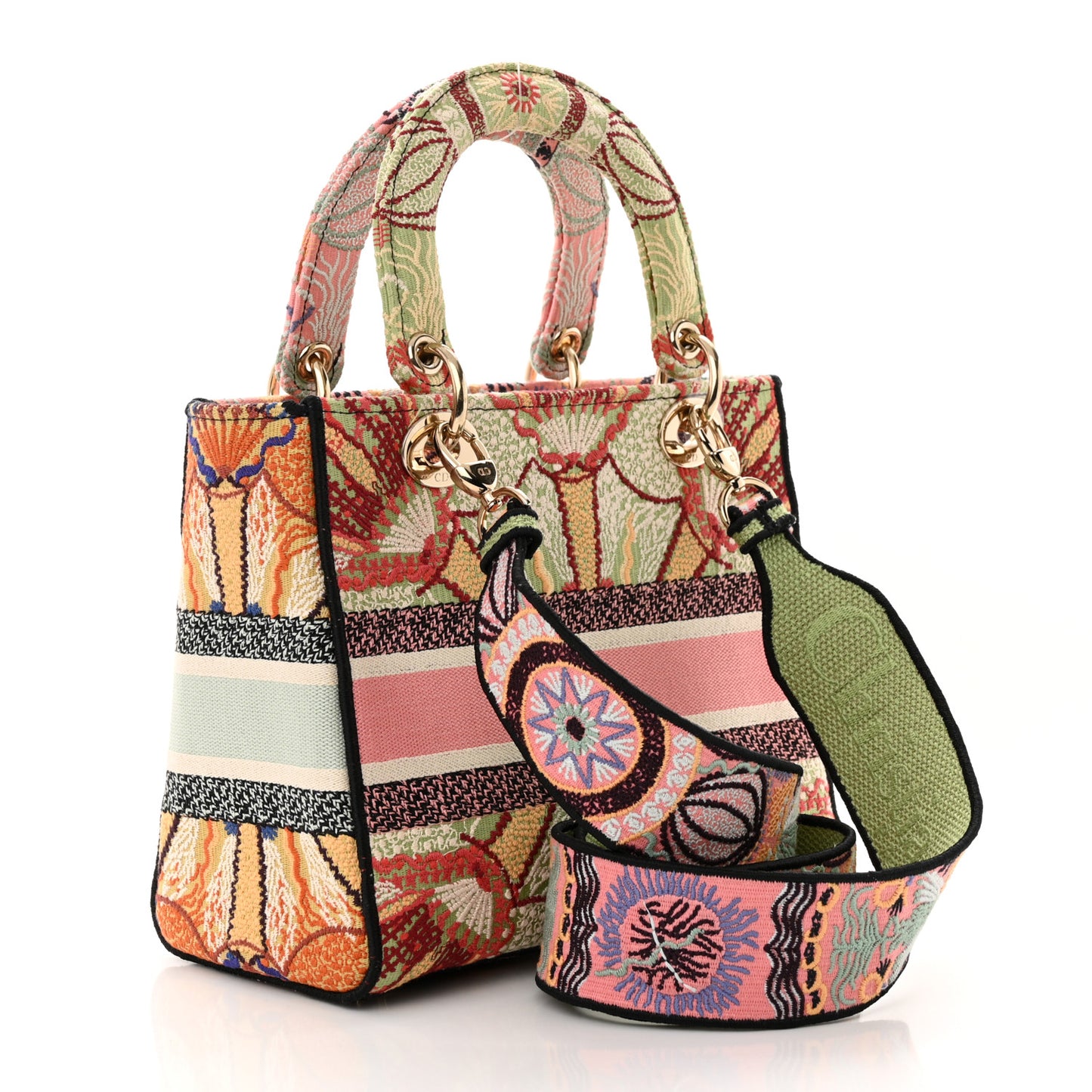 Canvas Embroidered In Lights Medium Lady D-Lite Multicolor