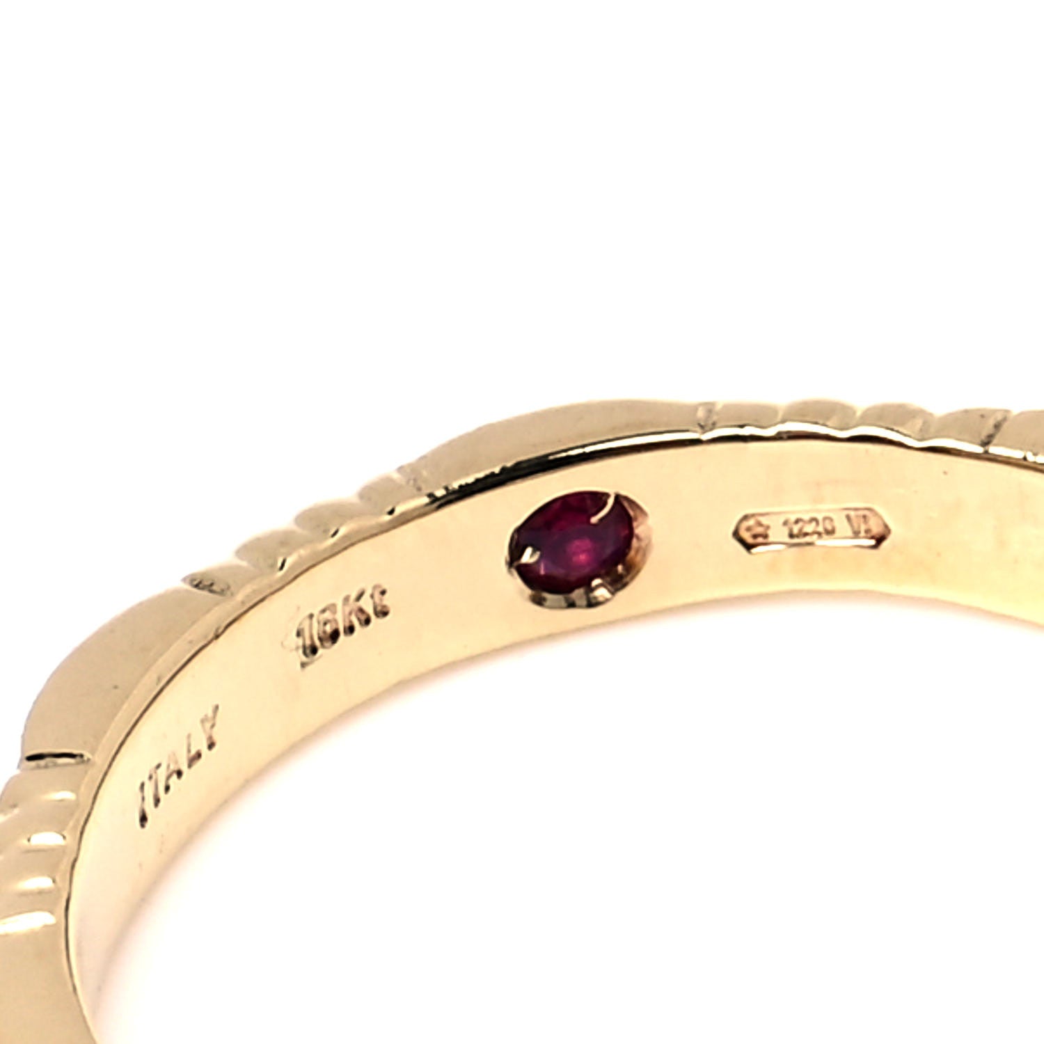 Roberto Coin 18K Yellow Gold 3mm Octagonal Band Ring 53 6.5 4 of 4