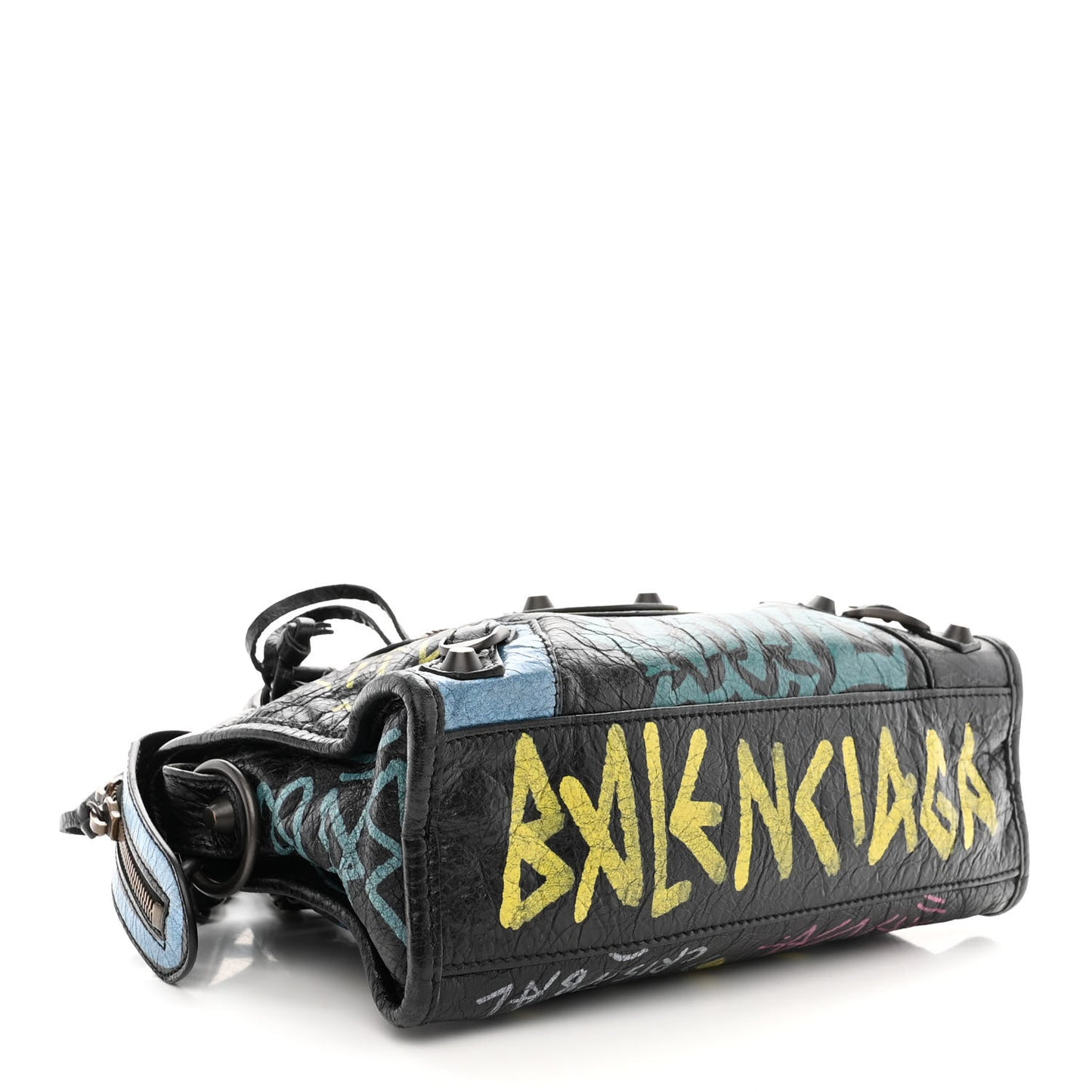 Agneau Arena Graffiti All Over Classic Hardware Mini City Black Multicolor