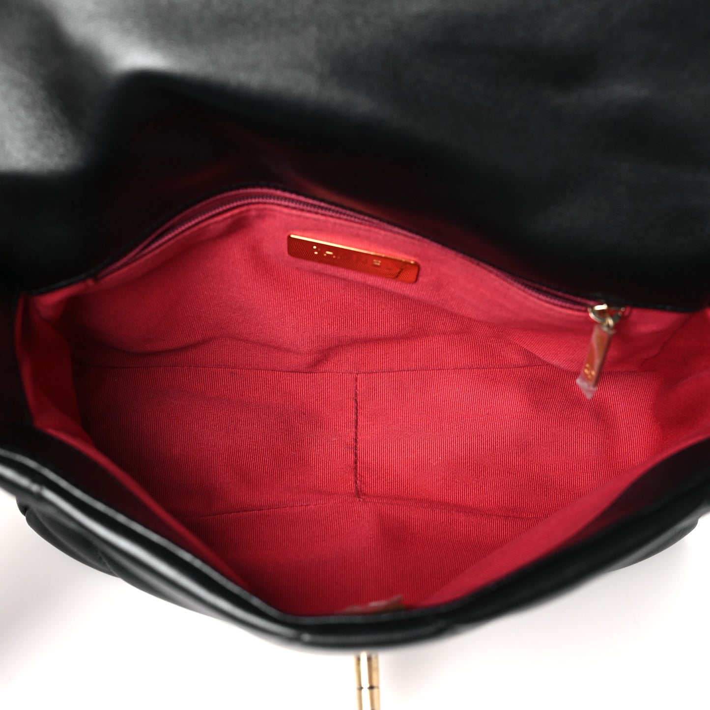 Lambskin Quilted Medium Chanel 19 Flap Black