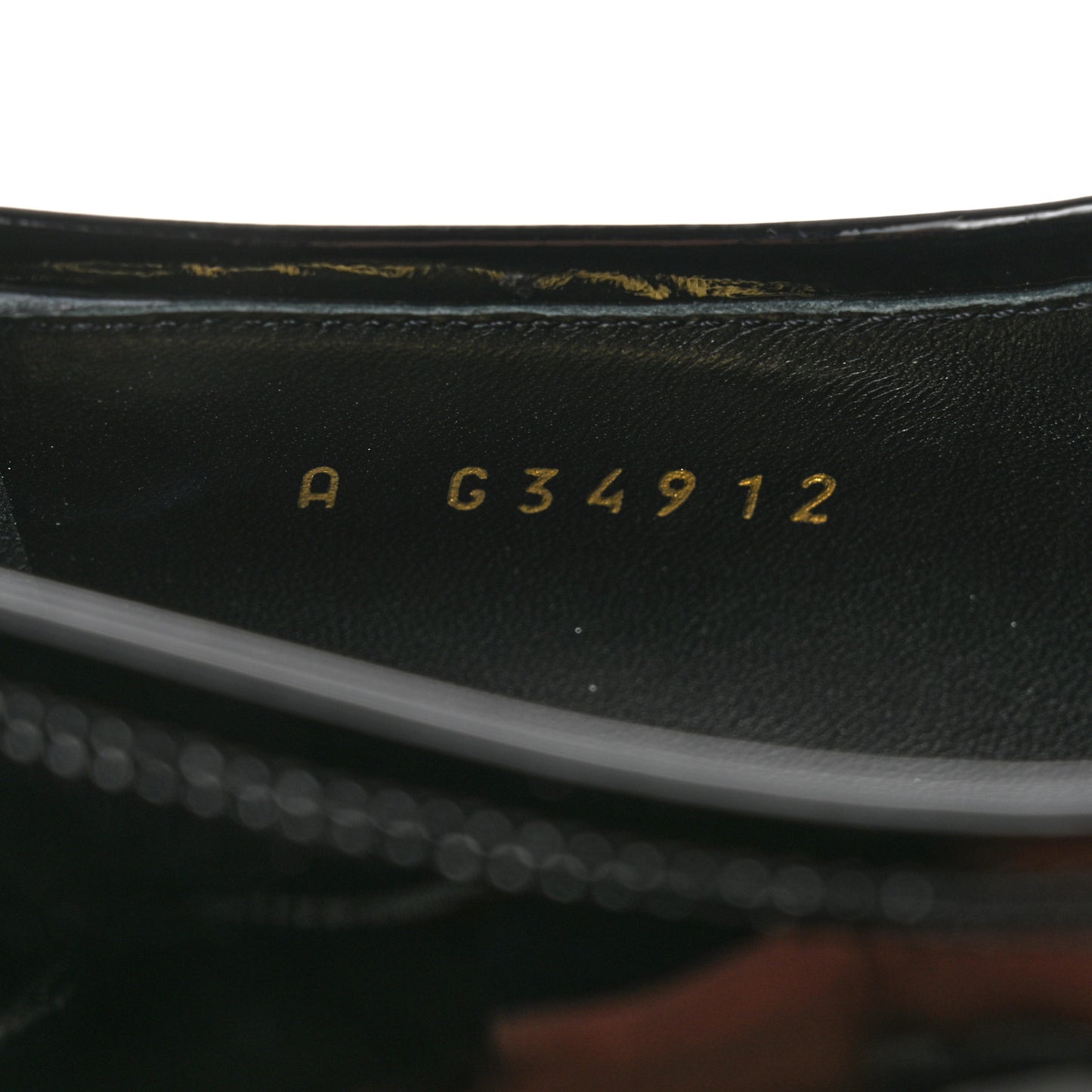 Patent Calfskin CC Chain Mocassin Loafers 38.5 Black