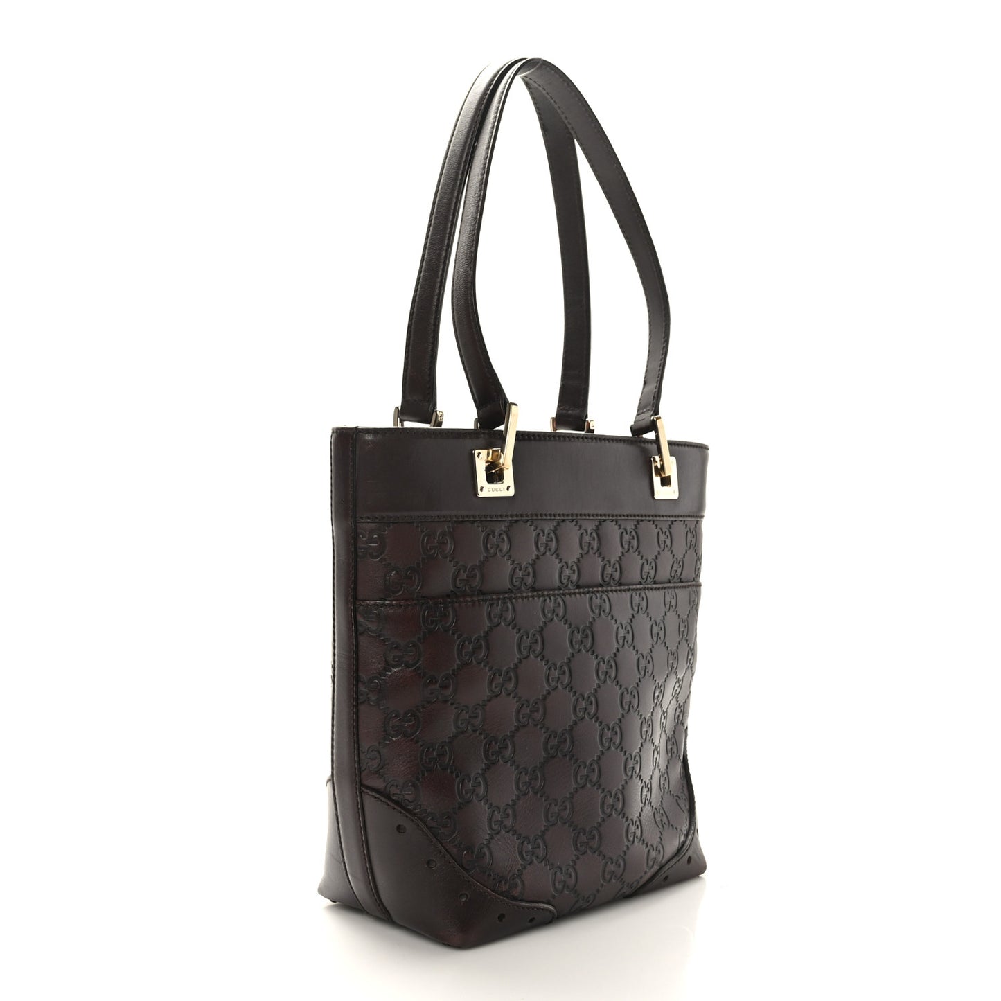 Guccissima Small Punch Tote Brown