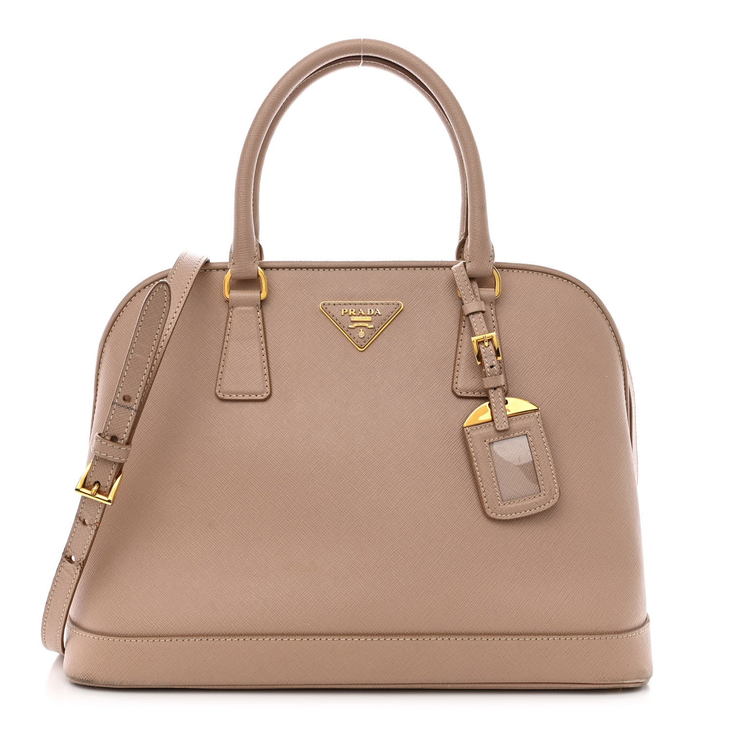 Saffiano Lux Medium Open Promenade Tote Cammeo