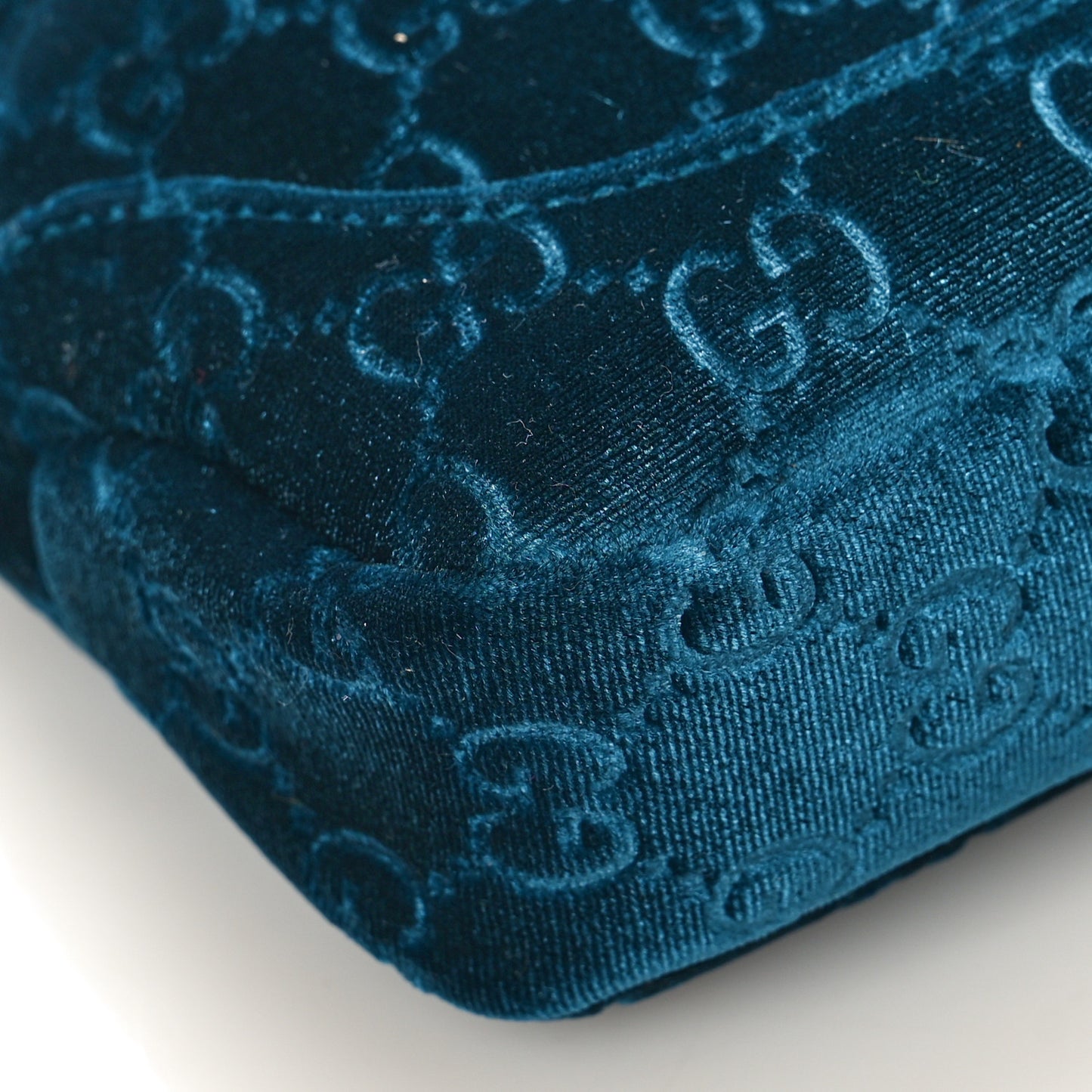 New Velvet Ashmir GG Monogram Small Jackie 1961 Hobo Velvet Peacock