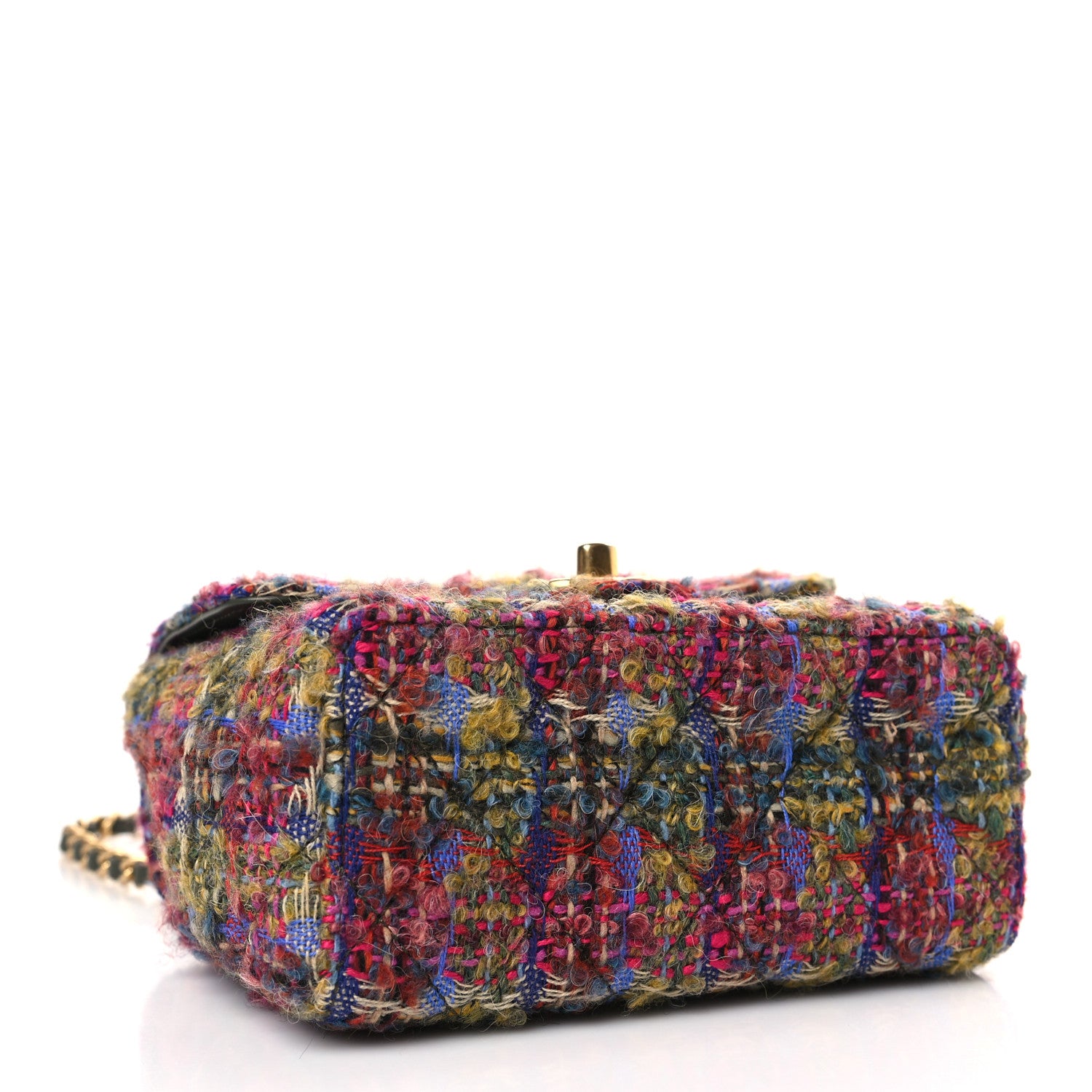 Chanel Tweed Quilted Mini Square Flap Multicolor 4 of 9