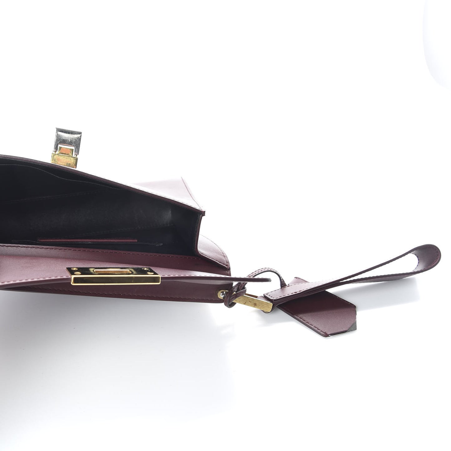 Veau Le Dix Clutch Aubergine