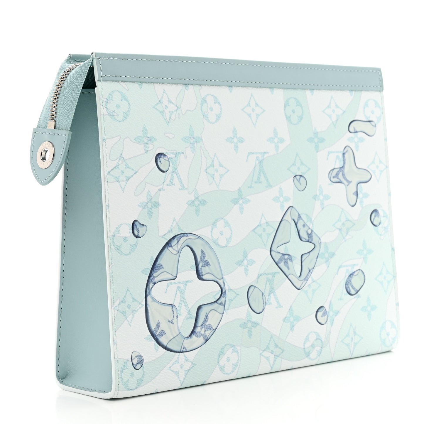 Monogram Aquagarden Pochette Voyage MM Crystal Blue