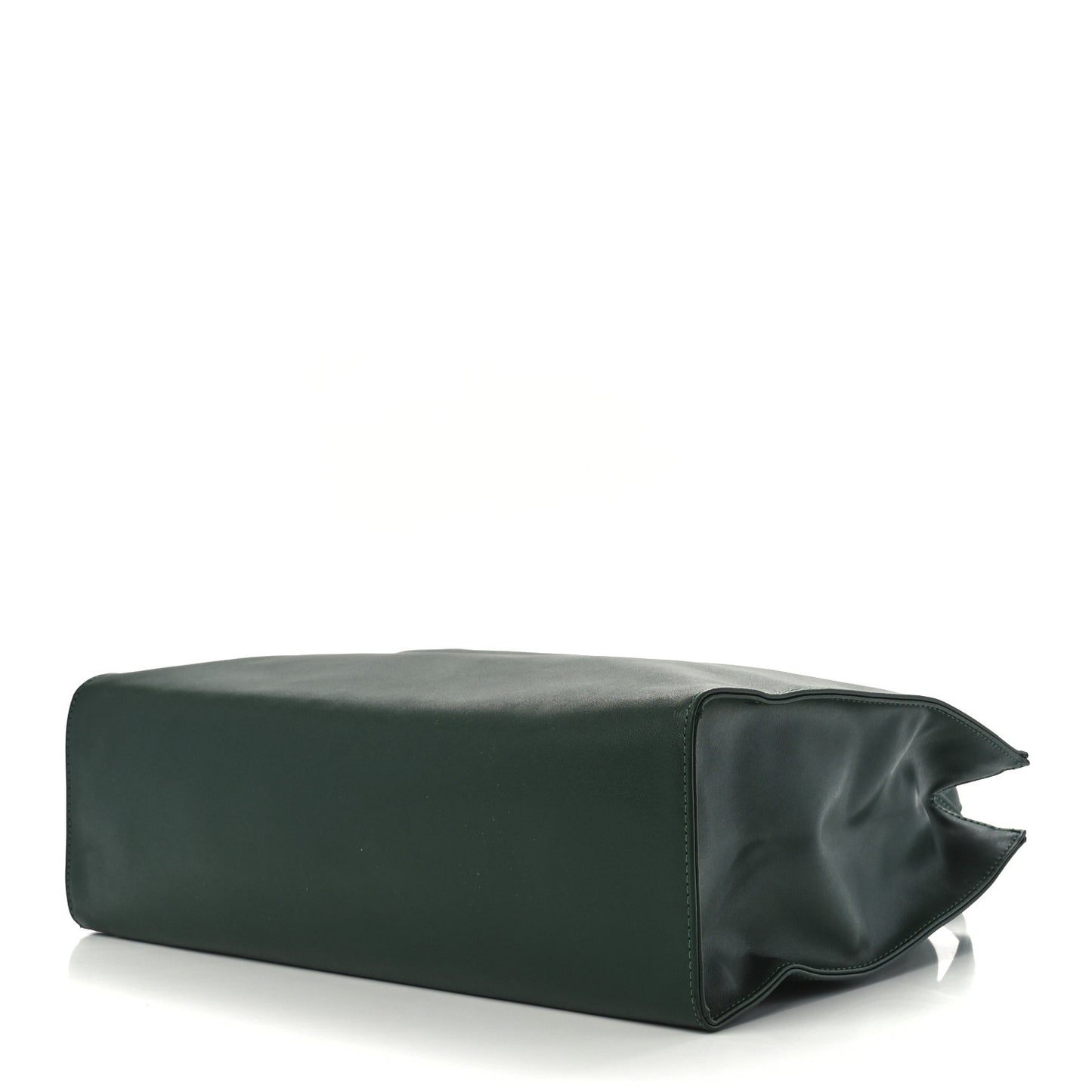 Vegan Leather Medium Shopping Bag Dark Olive