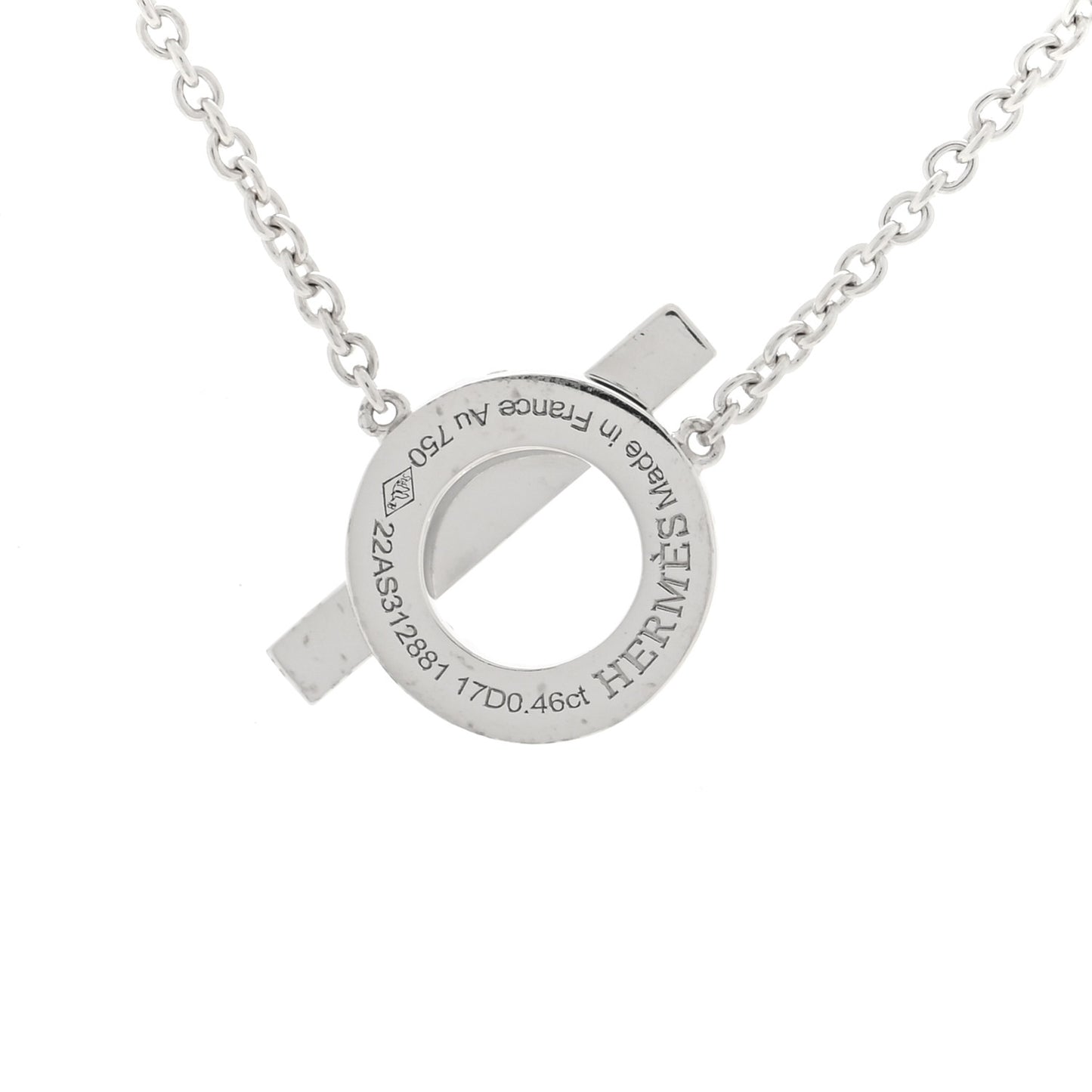 18K White Gold Diamond Finesse Pendant Necklace