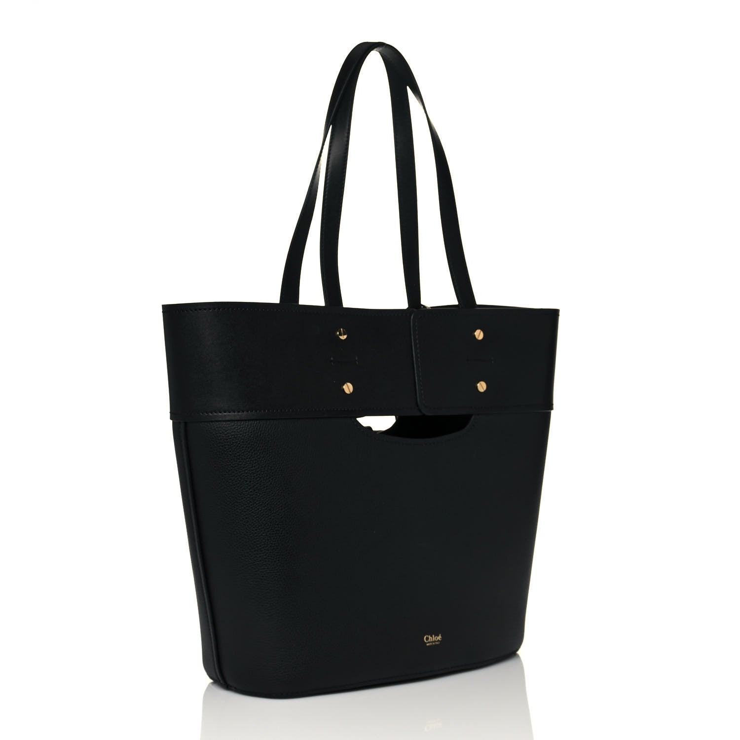 Chloe Smooth Grained Calfskin Medium Aby Tote Black 4 of 12