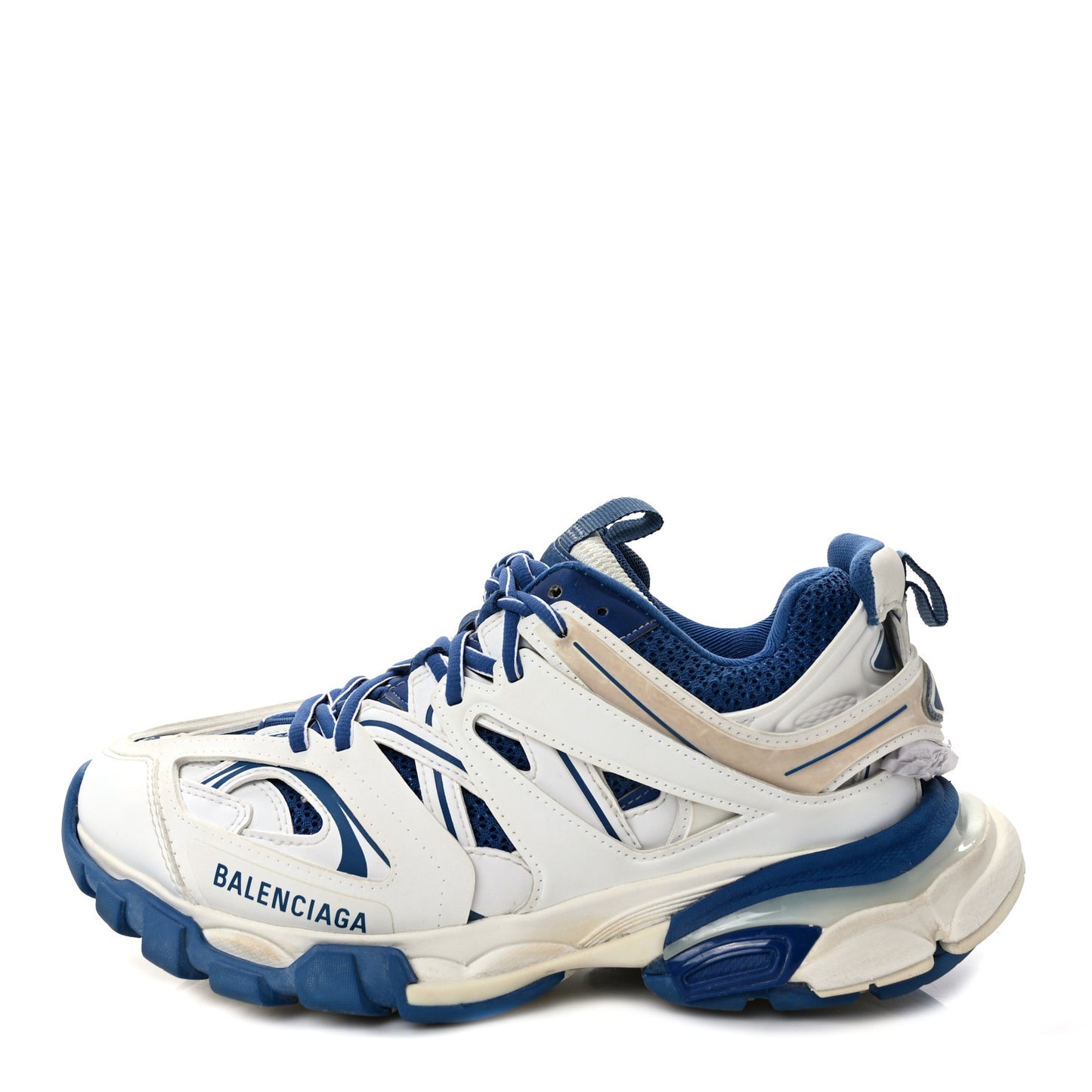 Mesh Nylon Mens Track Sneakers 39 White Blue