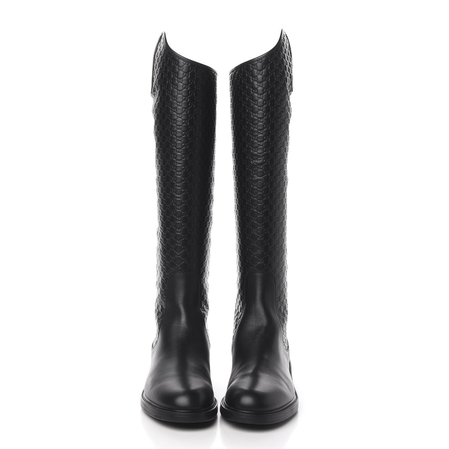 Microguccissima Knee High Riding Boots 41 Black