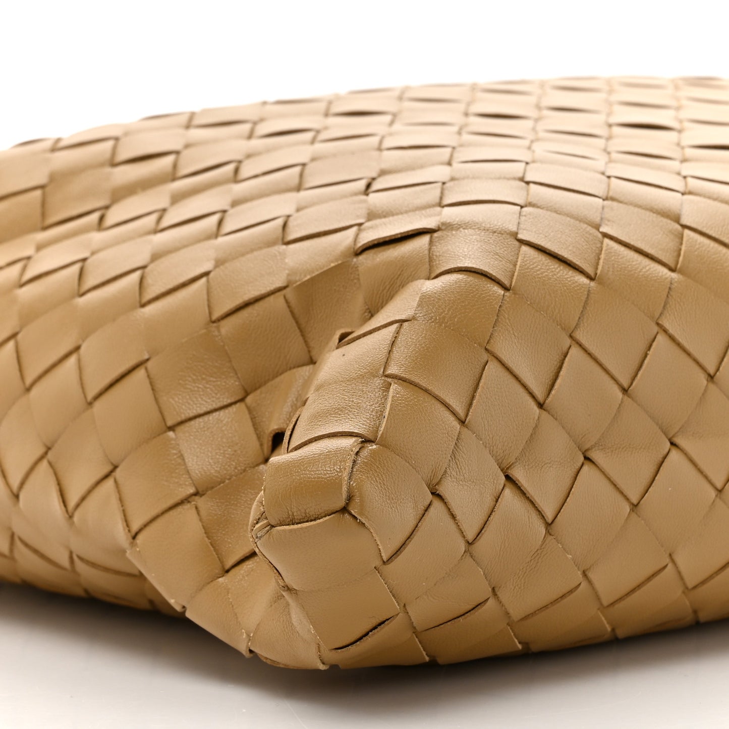 Calfskin Intrecciato Small Hop Dark Praline