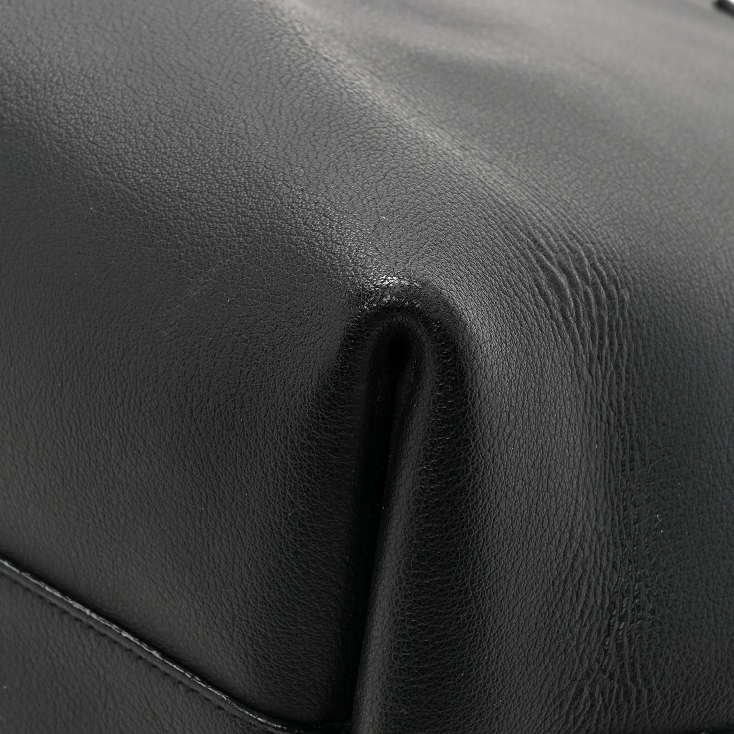 Saint Laurent Calfskin Large Shopping Tote Black 16 of 17