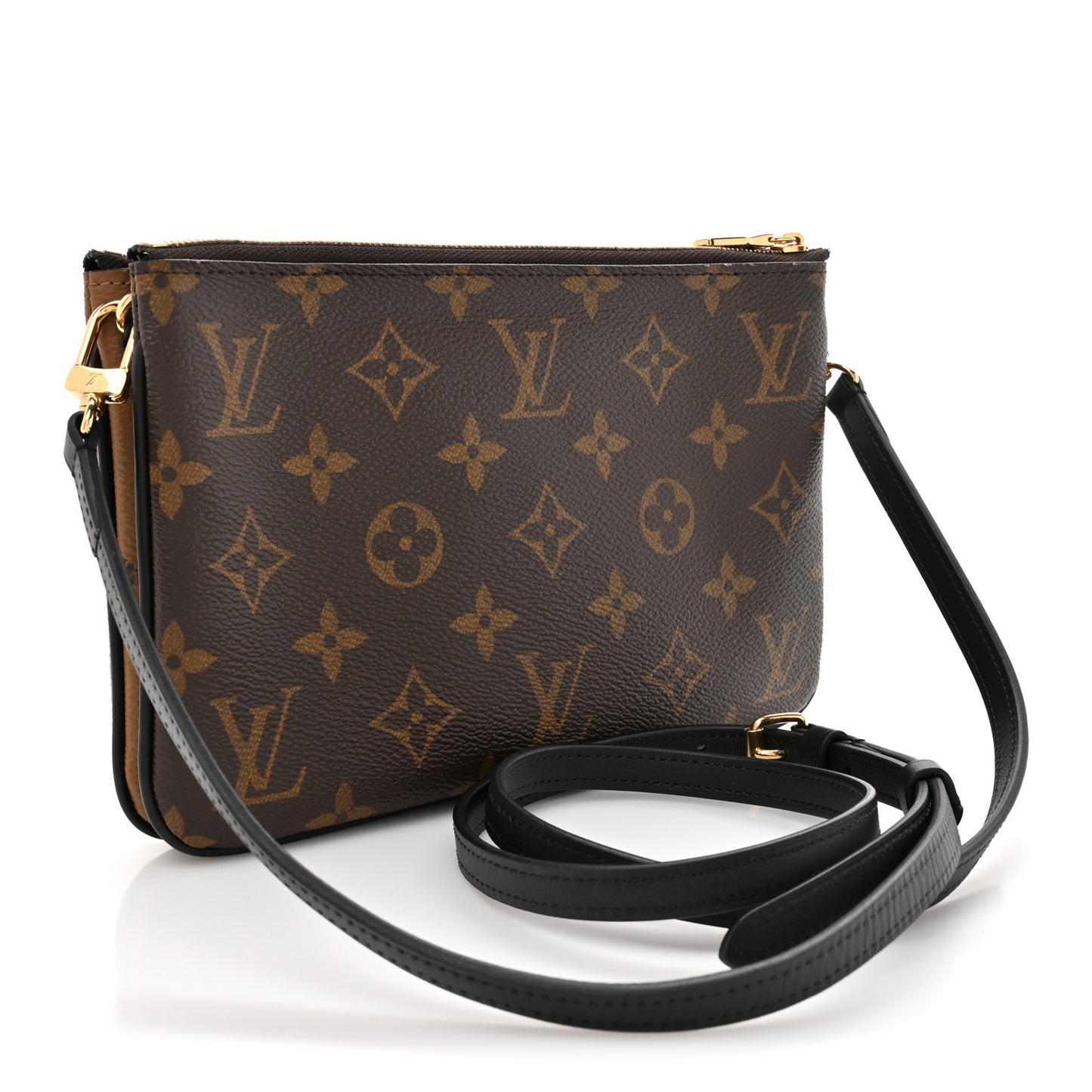 Reverse Monogram Giant Double Zip Pochette